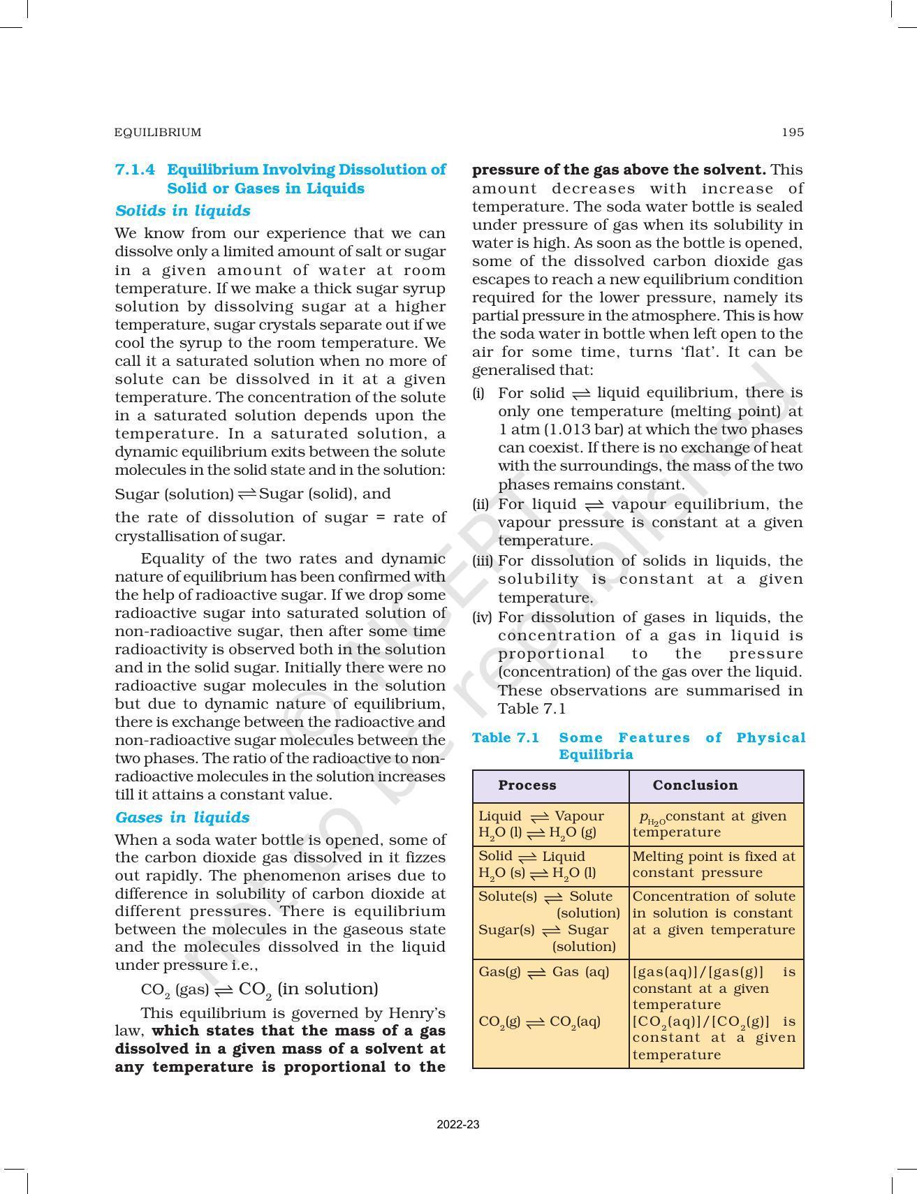 NCERT Book for Class 11 Chemistry Chapter 7 Equilibrium - Page 4