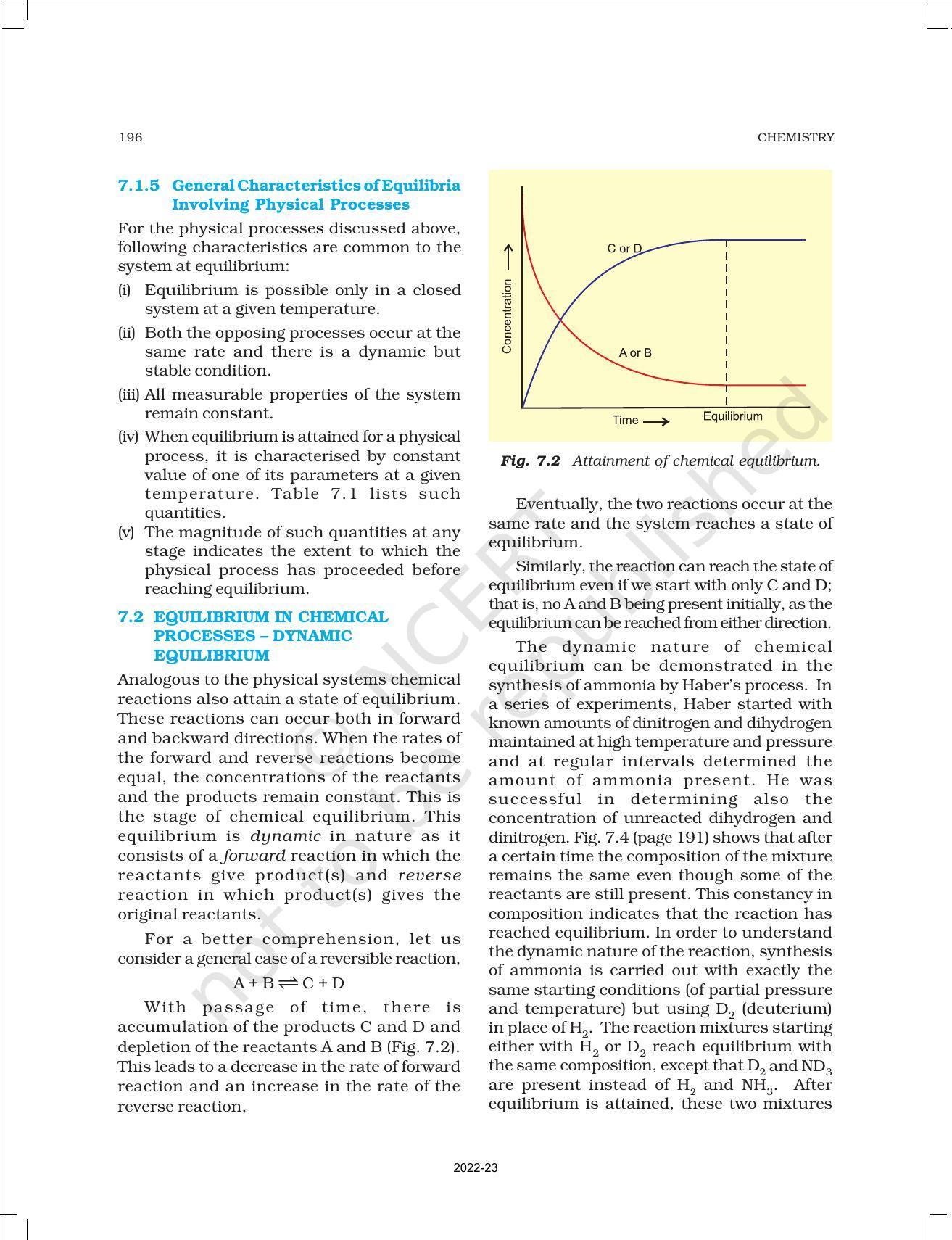 NCERT Book for Class 11 Chemistry Chapter 7 Equilibrium - Page 5