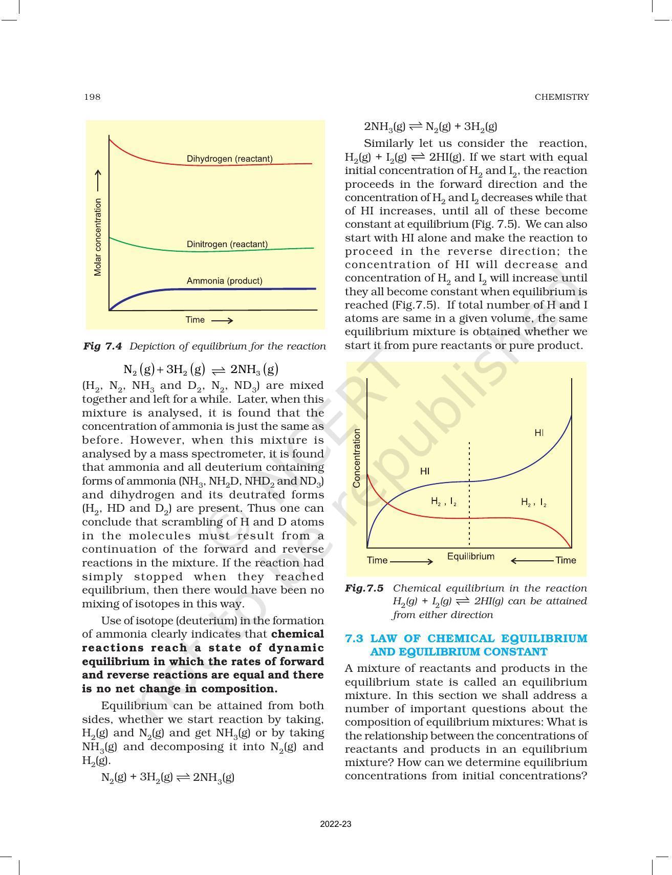 NCERT Book for Class 11 Chemistry Chapter 7 Equilibrium - Page 7