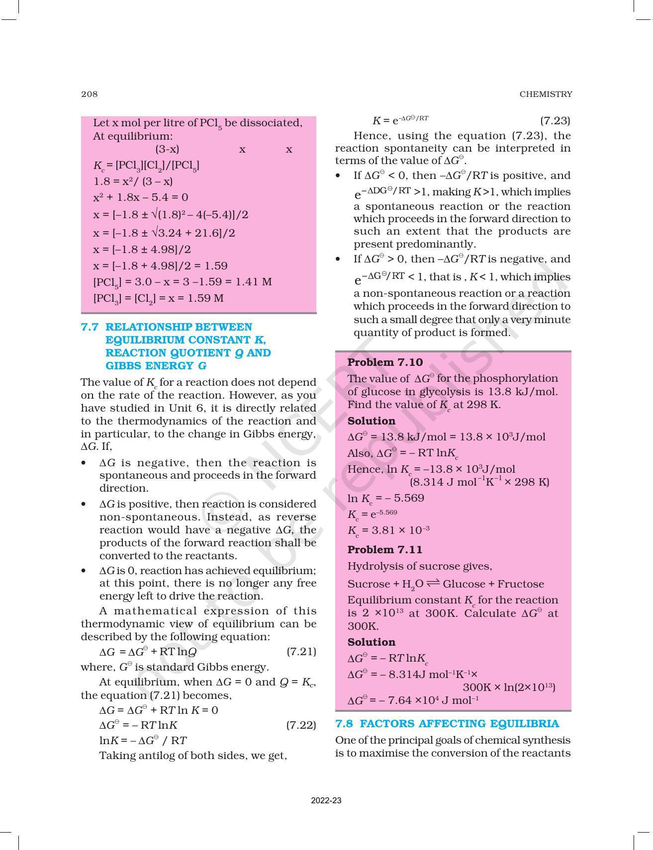 NCERT Book for Class 11 Chemistry Chapter 7 Equilibrium - Page 17