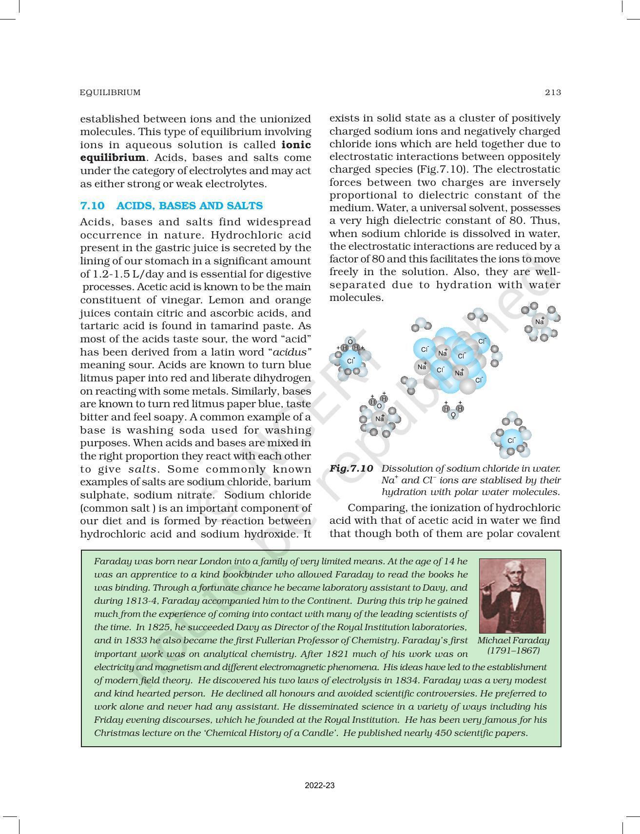 NCERT Book for Class 11 Chemistry Chapter 7 Equilibrium - Page 22