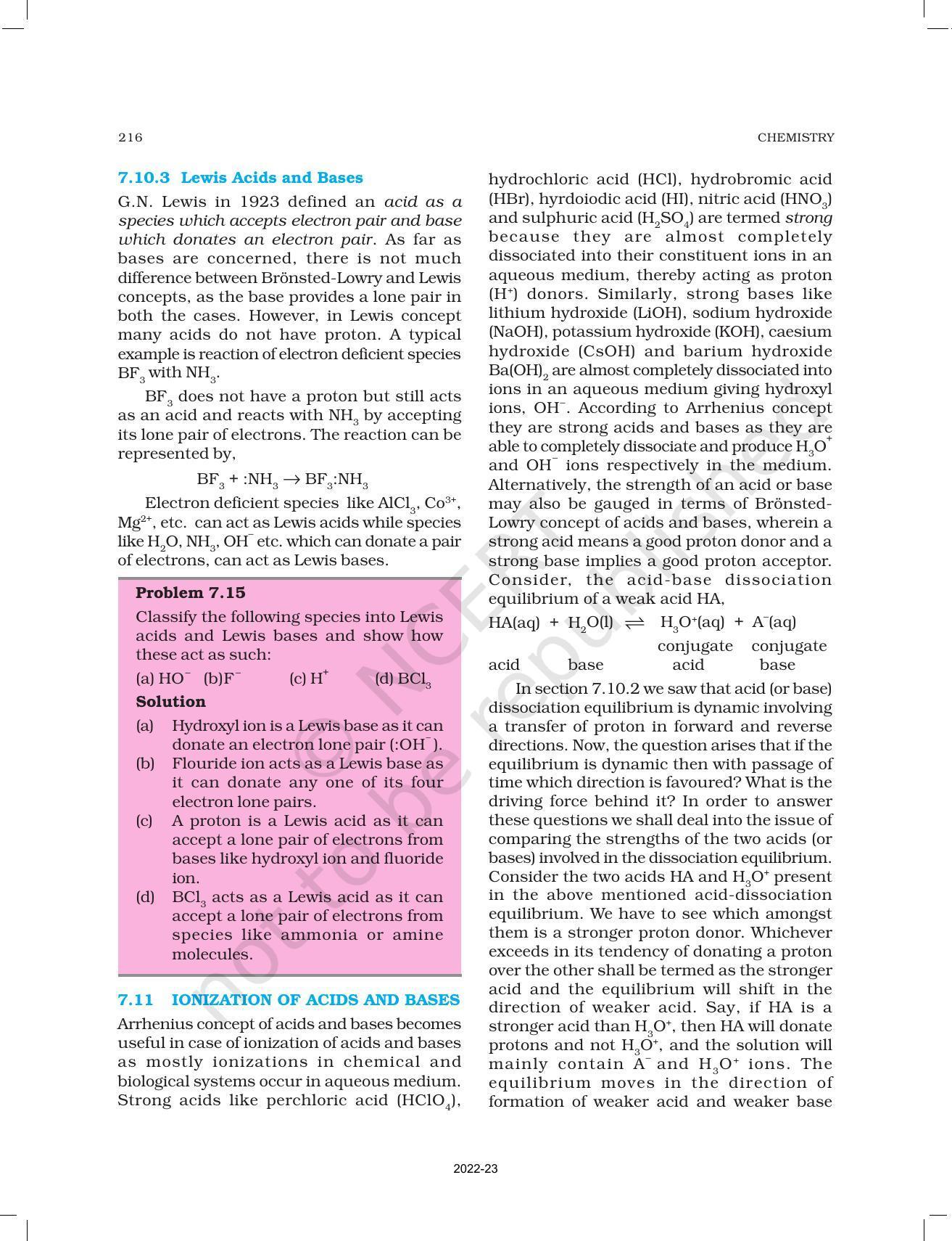 NCERT Book for Class 11 Chemistry Chapter 7 Equilibrium - Page 25