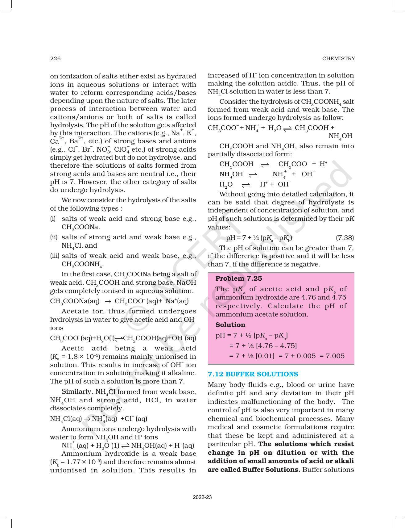 NCERT Book for Class 11 Chemistry Chapter 7 Equilibrium - Page 35
