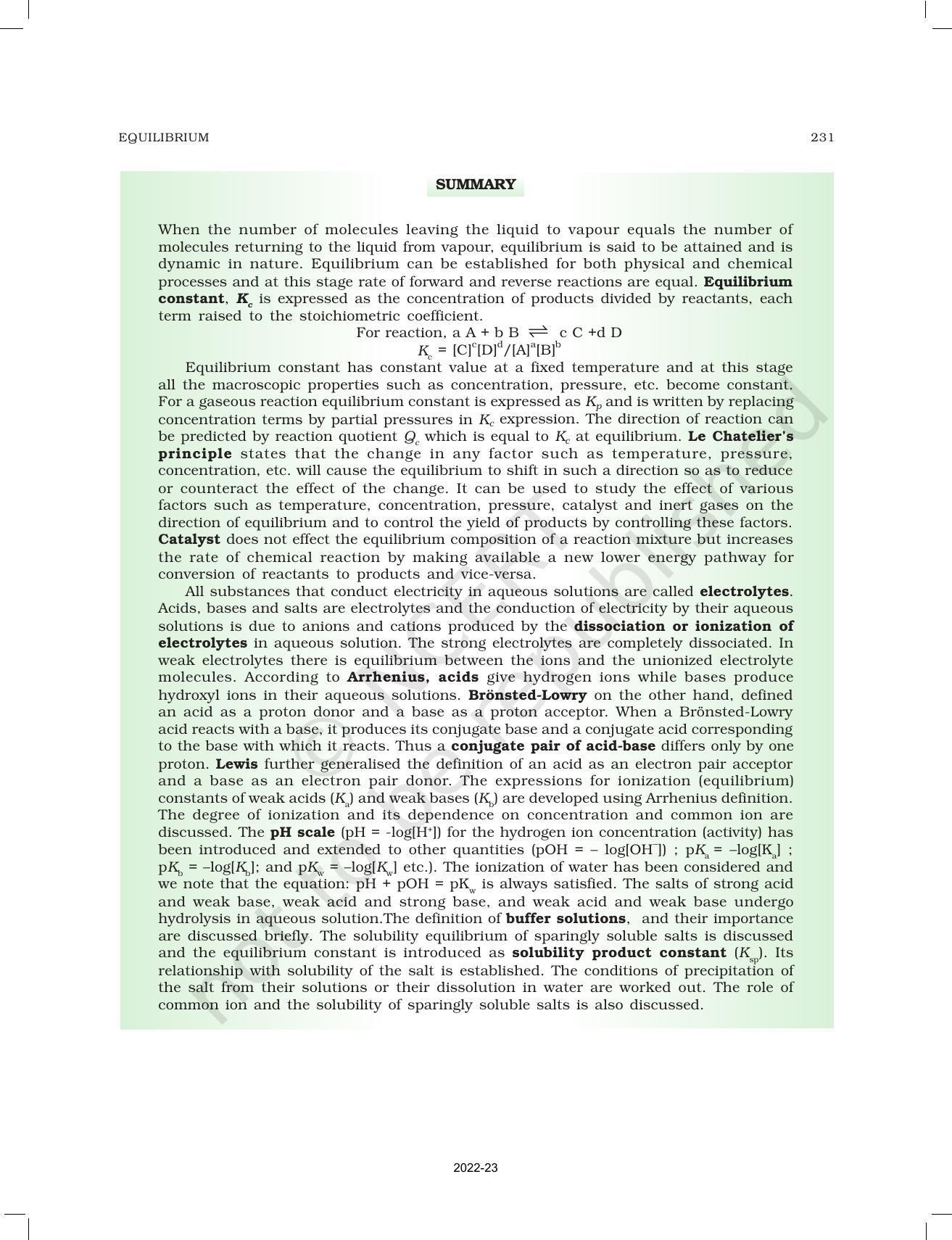 NCERT Book for Class 11 Chemistry Chapter 7 Equilibrium - Page 40