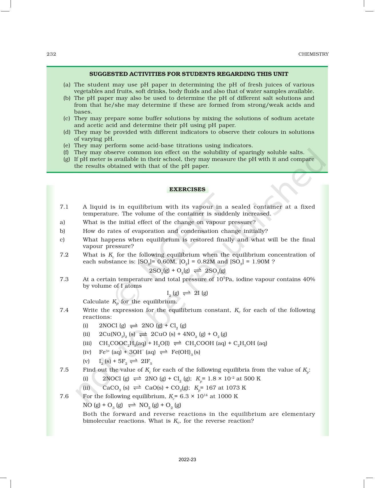 NCERT Book for Class 11 Chemistry Chapter 7 Equilibrium - Page 41