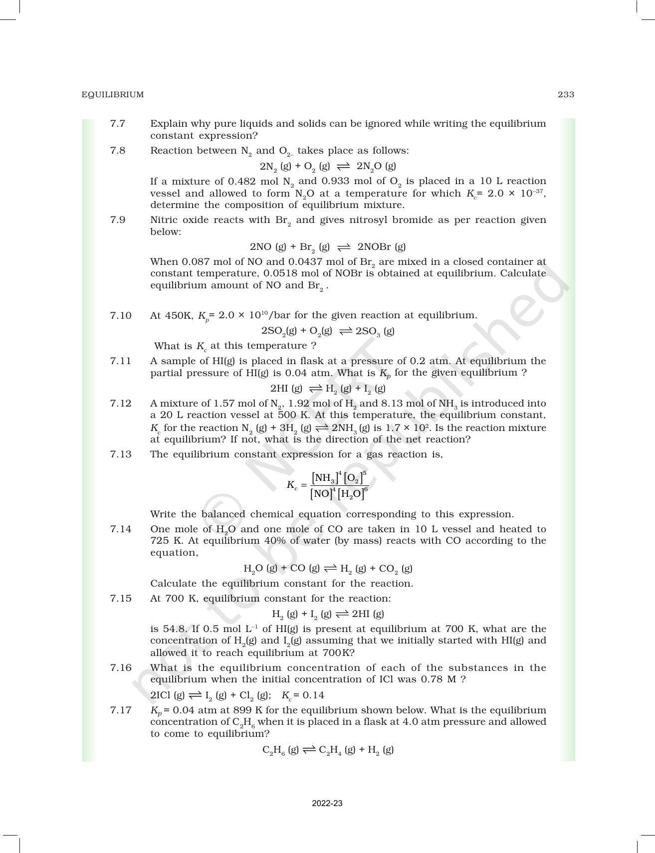 NCERT Book for Class 11 Chemistry Chapter 7 Equilibrium - Page 42