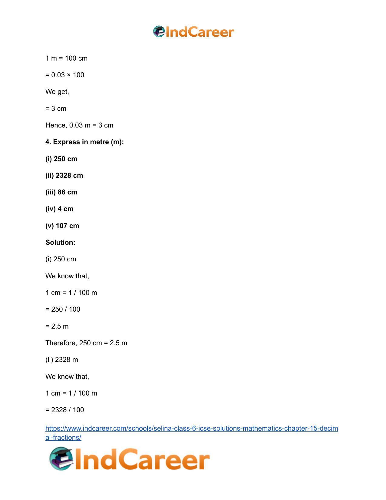 Selina Class 6 ICSE Solutions Mathematics : Chapter 15- Decimal Fractions - Page 46