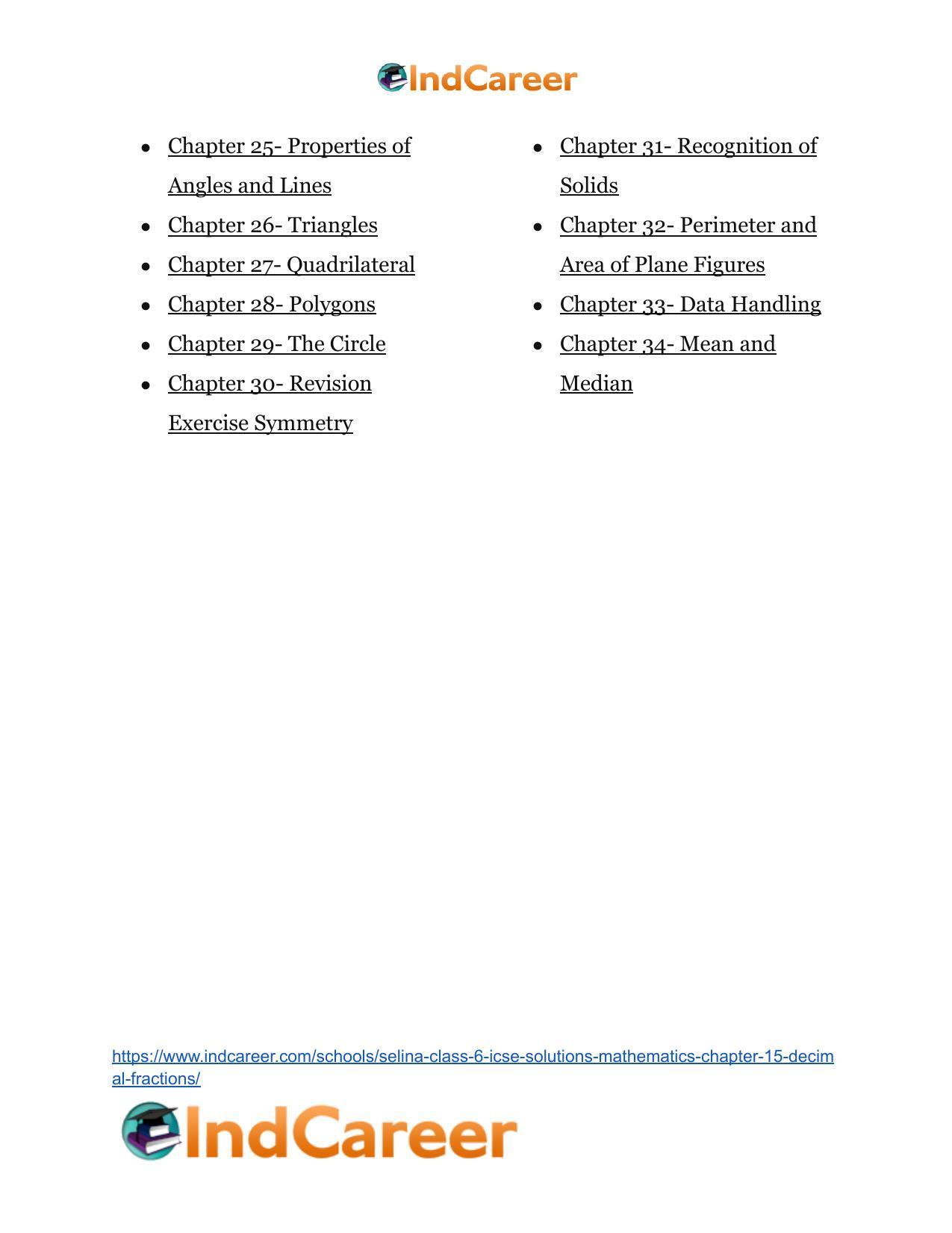 Selina Class 6 ICSE Solutions Mathematics : Chapter 15- Decimal Fractions - Page 65