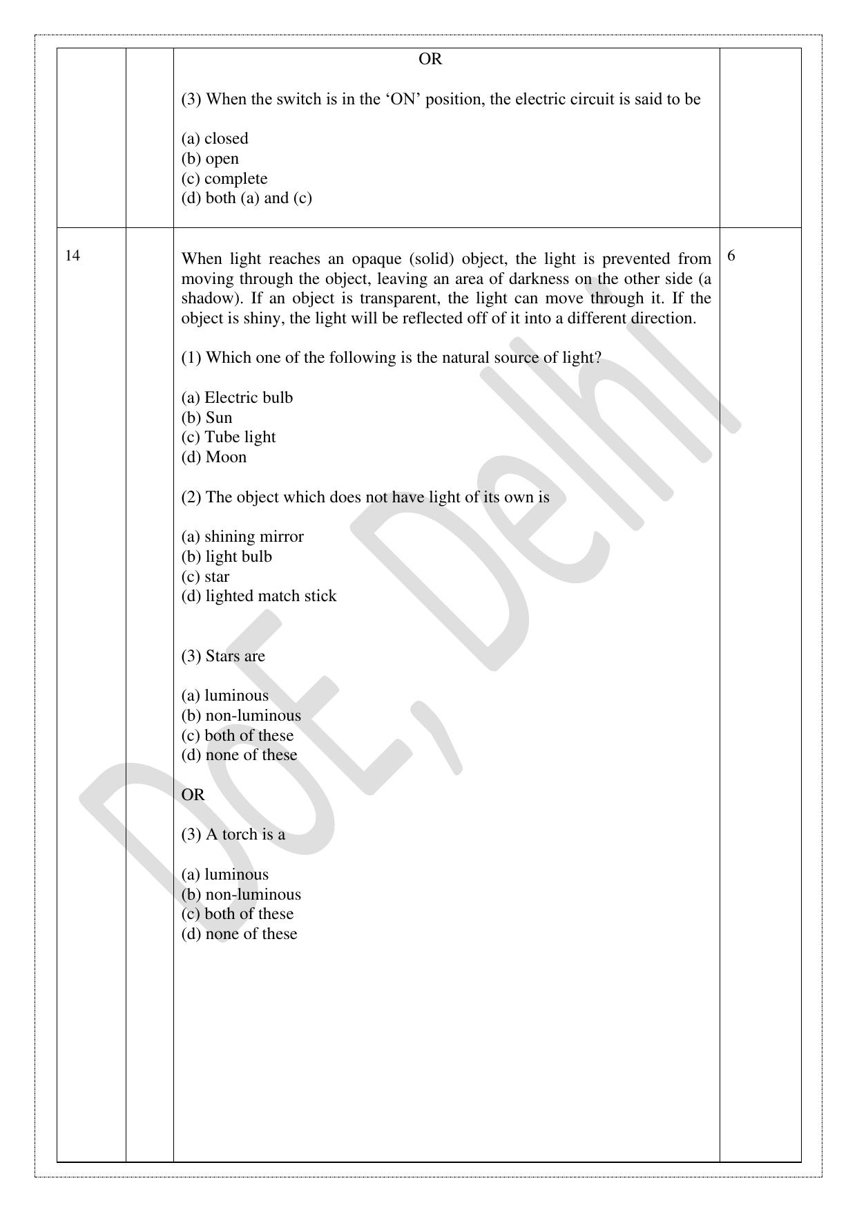 Edudel Class 8 Science (English) Practice Papers-1 (2023-24) - Page 6
