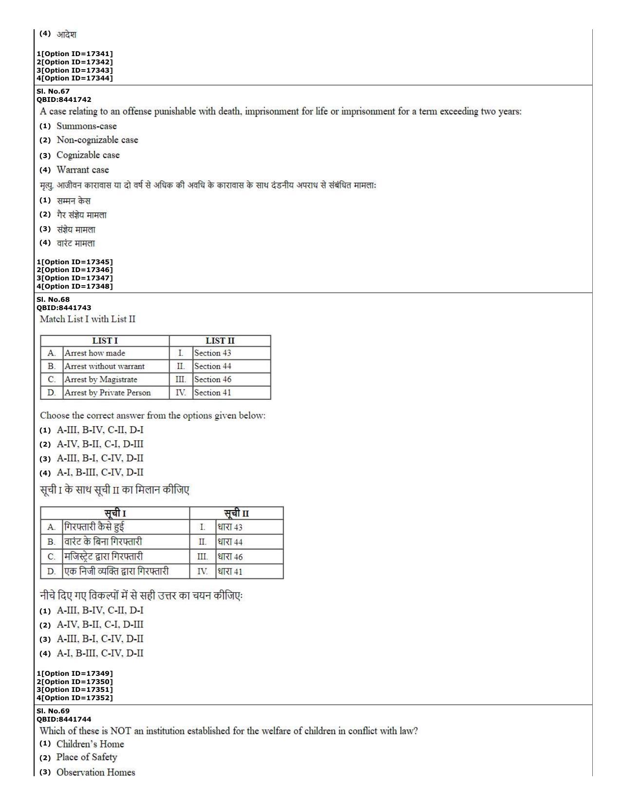 CUET (PG) 2022: PGQP-02 Law (06-09-2022) Question Paper - Page 30