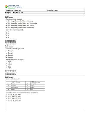 CUET (PG) 2022: PGQP-02 Law (06-09-2022) Question Paper