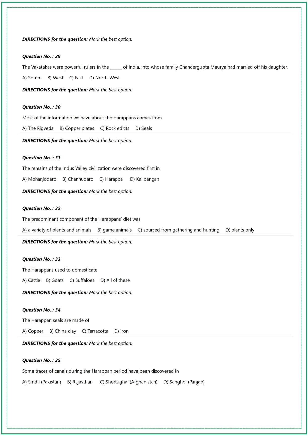 CUET UG History Sample Paper - Page 5