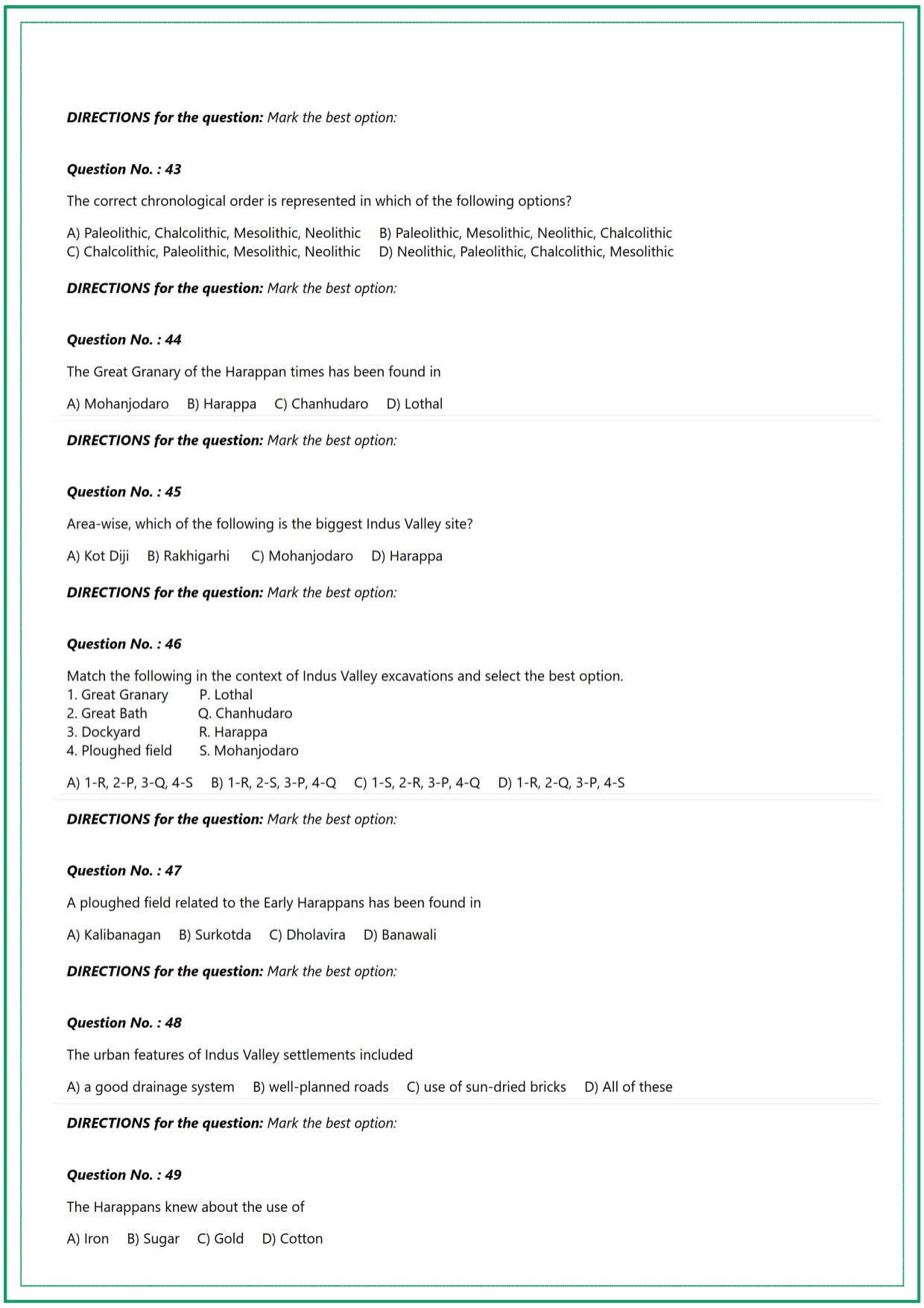 CUET UG History Sample Paper - Page 7