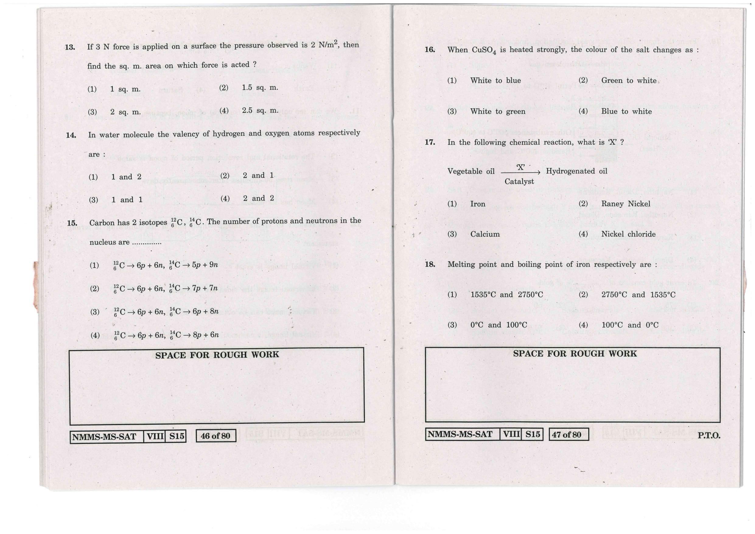 SAT MARATHI WITH ENGLISH VERSION 2016-17 Class 8 Maharashtra NMMS Question Papers - Page 24