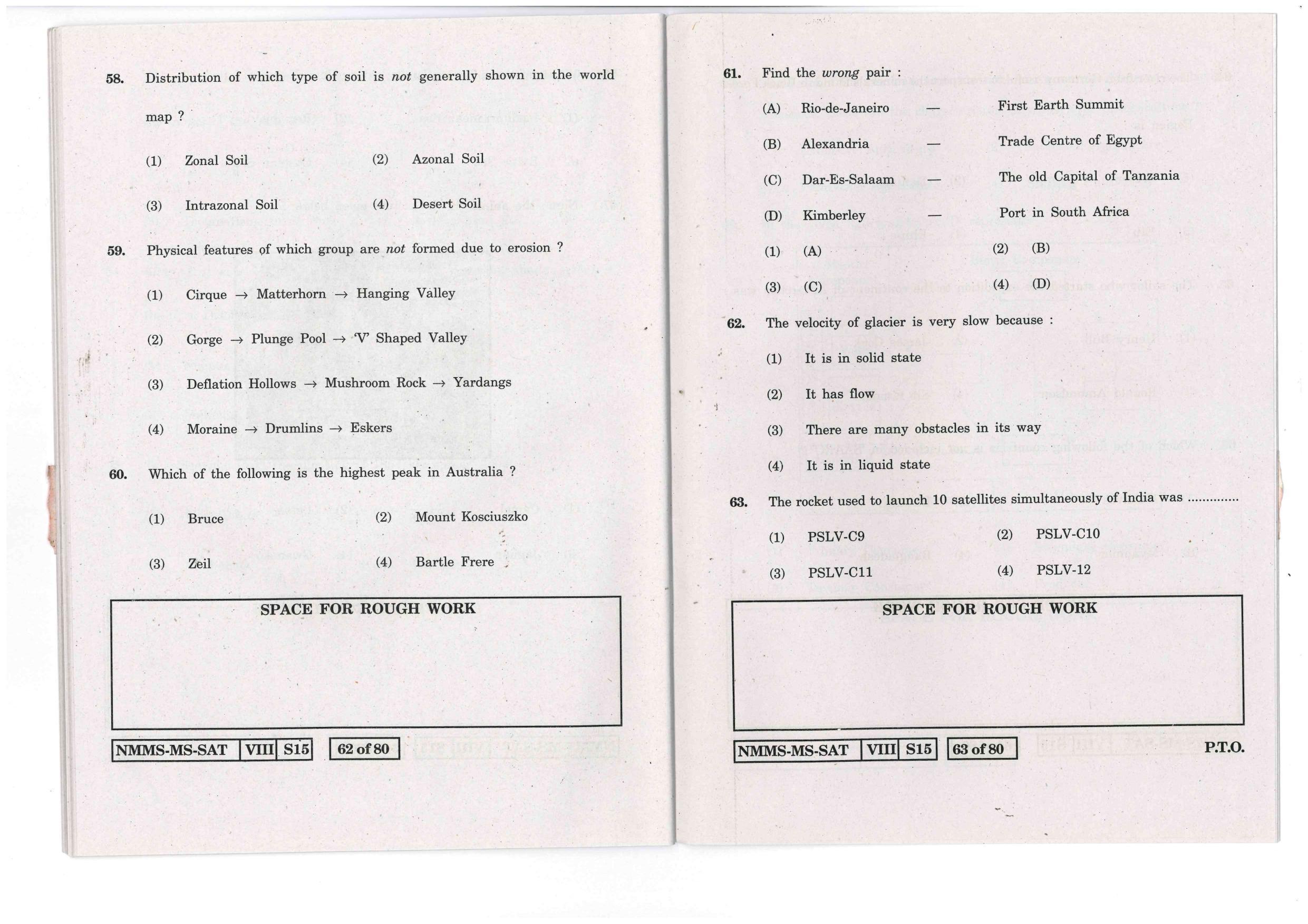 SAT MARATHI WITH ENGLISH VERSION 2016-17 Class 8 Maharashtra NMMS Question Papers - Page 32