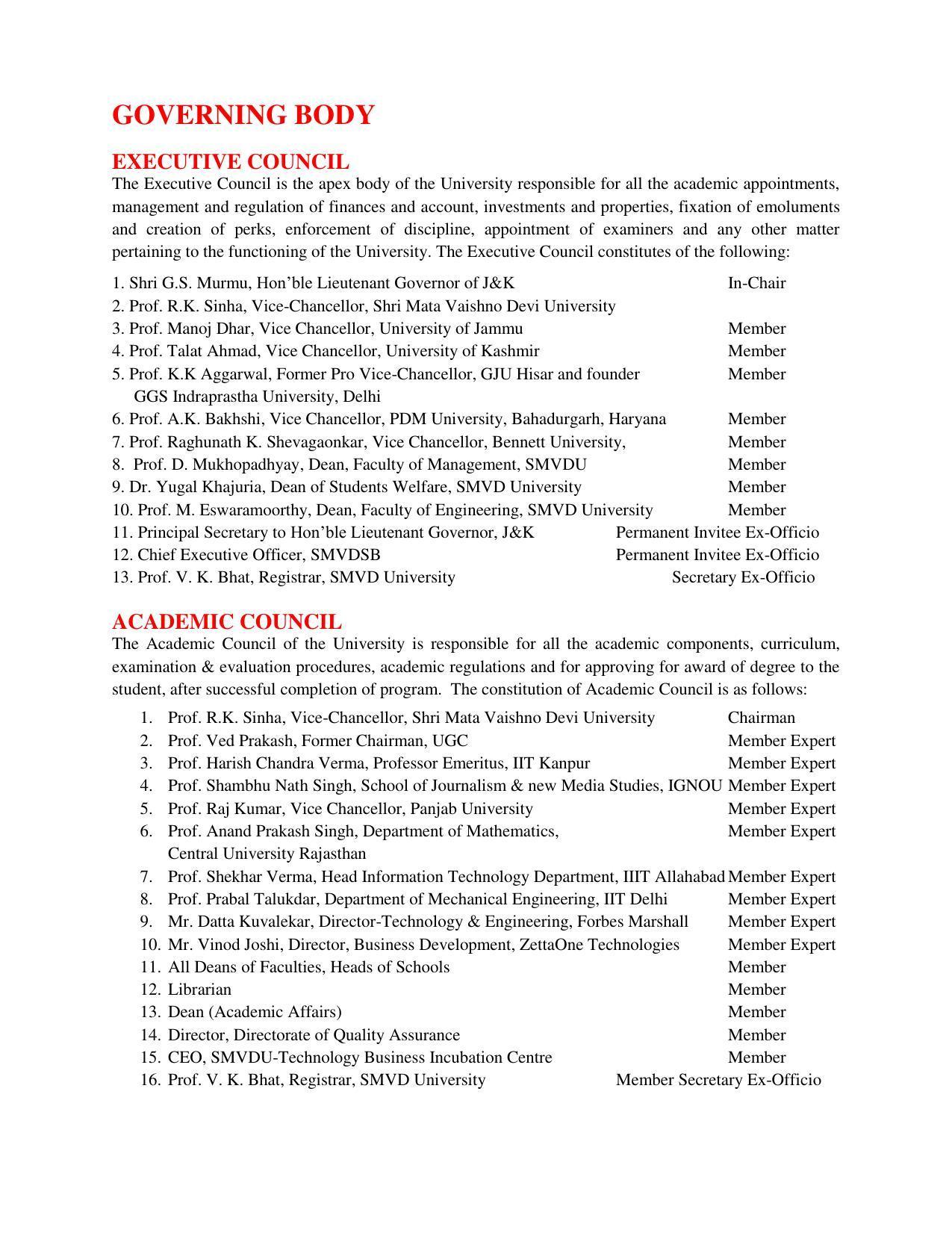 Shri Mata Vaishno Devi University (SMVDU), Katra 2020-21 (Prospectus) - Page 3