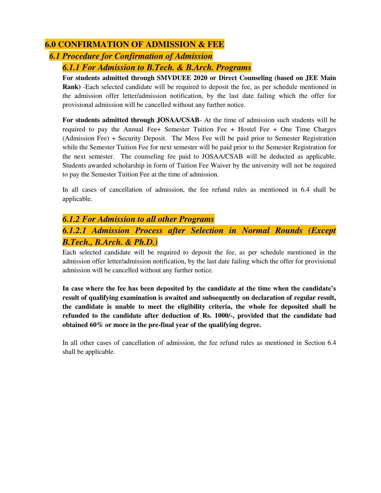 Shri Mata Vaishno Devi University (SMVDU), Katra 2020-21 (Prospectus) - Page 24