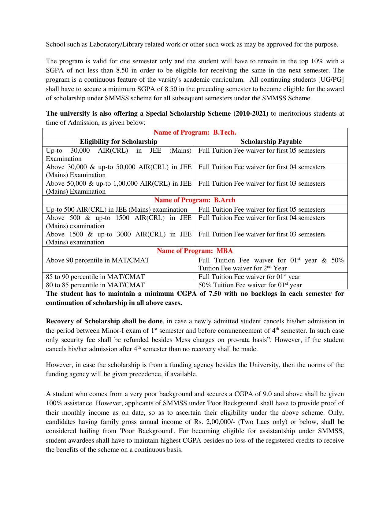 Shri Mata Vaishno Devi University (SMVDU), Katra 2020-21 (Prospectus) - Page 28