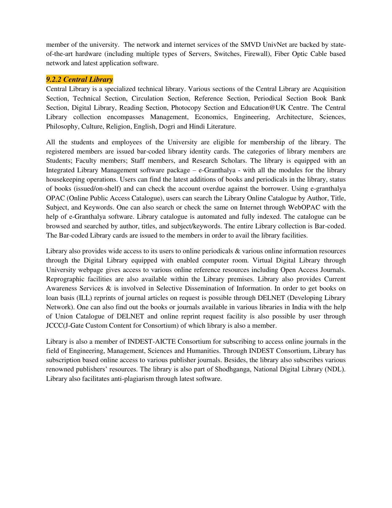Shri Mata Vaishno Devi University (SMVDU), Katra 2020-21 (Prospectus) - Page 32