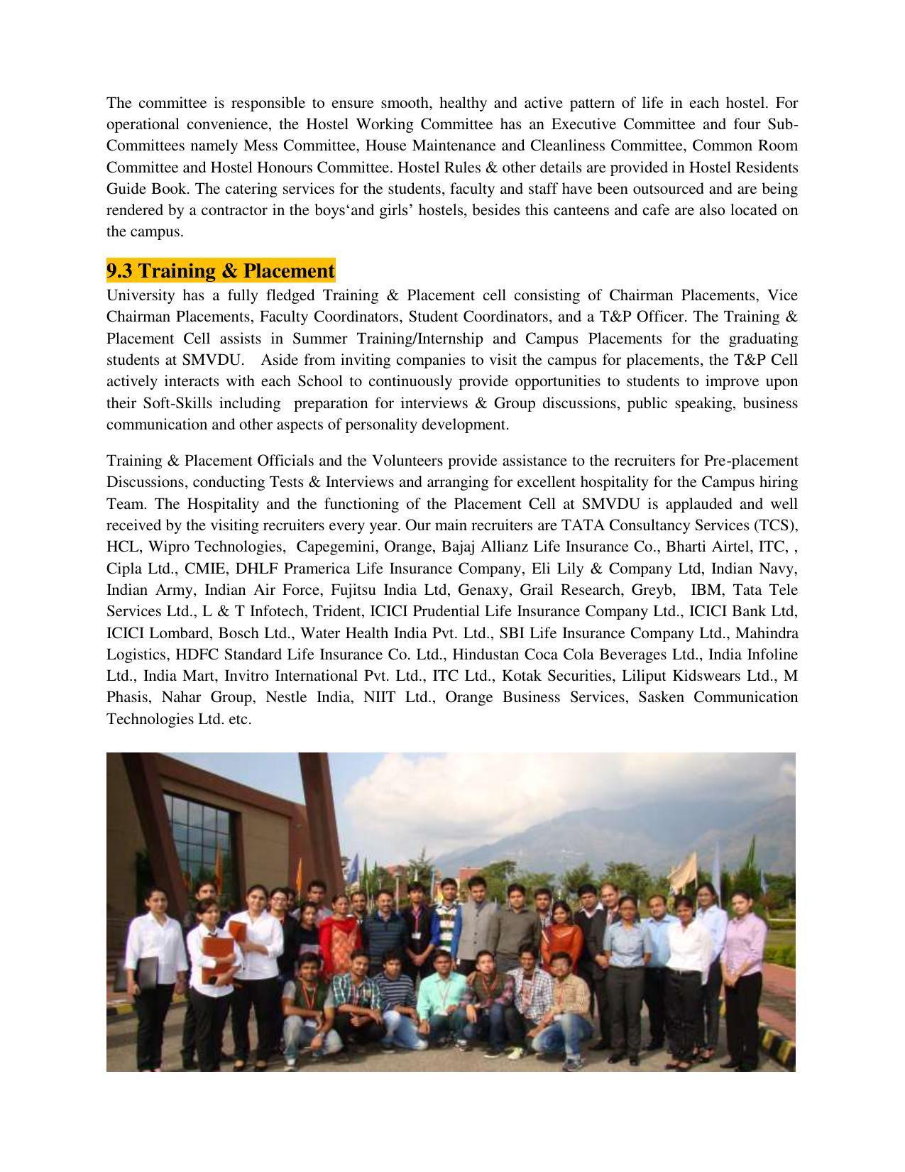 Shri Mata Vaishno Devi University (SMVDU), Katra 2020-21 (Prospectus) - Page 34