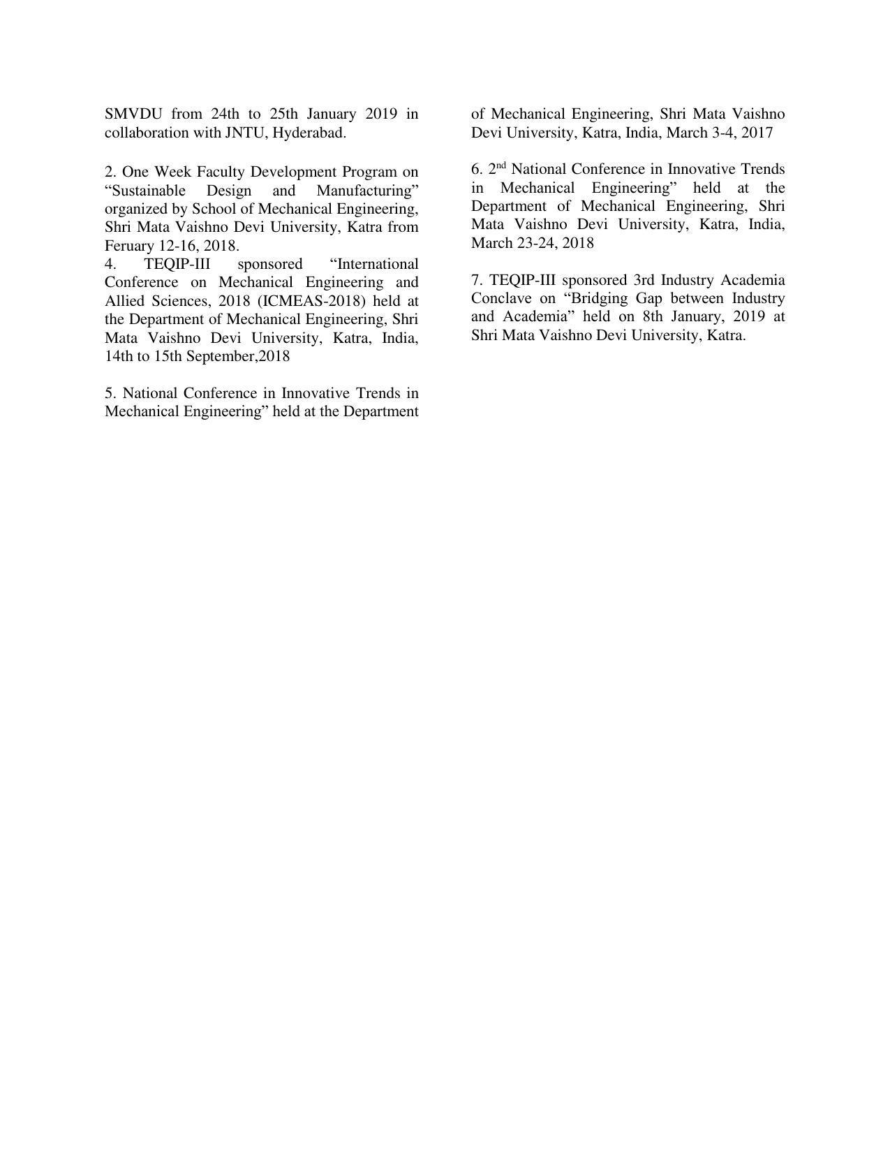 Shri Mata Vaishno Devi University (SMVDU), Katra 2020-21 (Prospectus) - Page 43