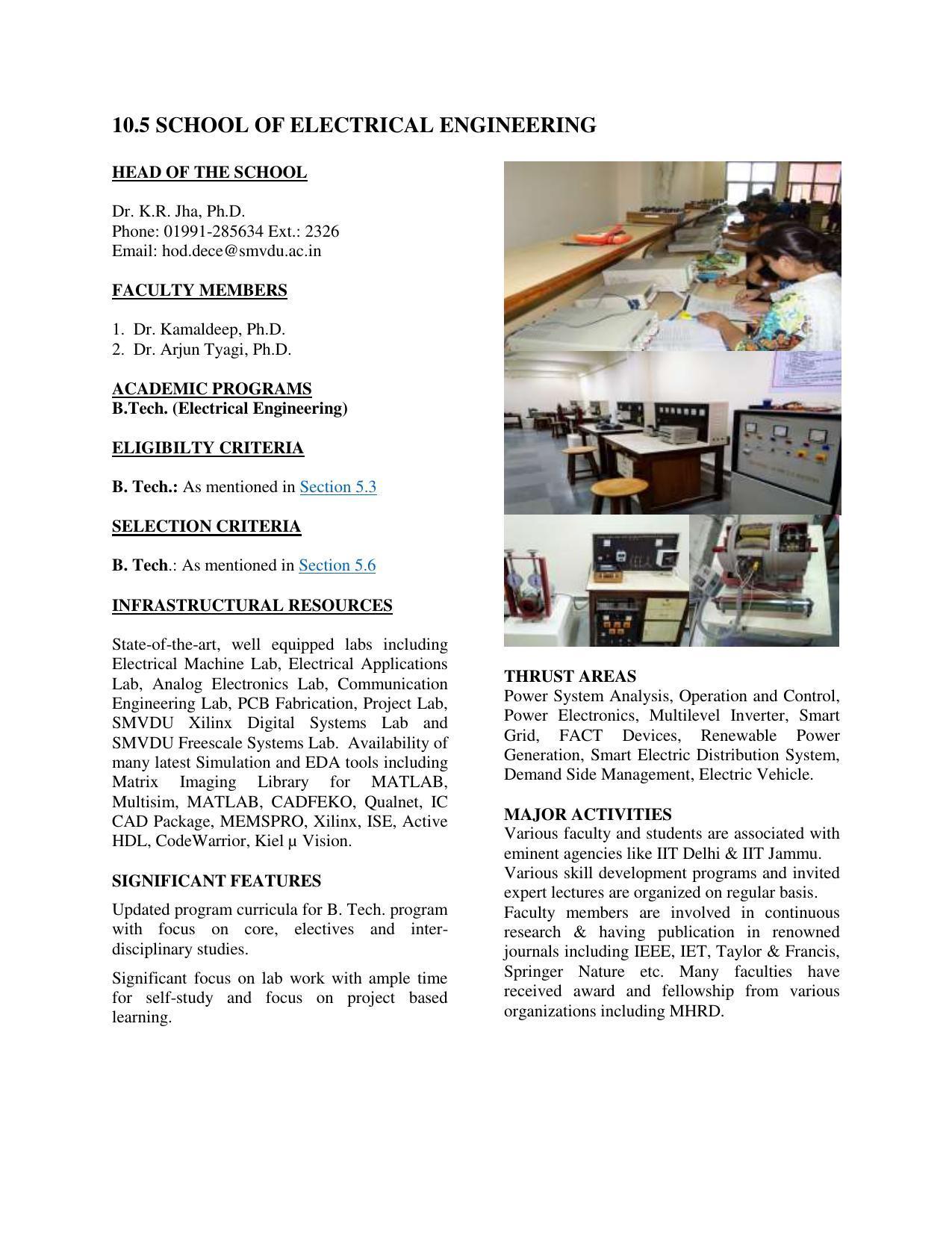 Shri Mata Vaishno Devi University (SMVDU), Katra 2020-21 (Prospectus) - Page 46