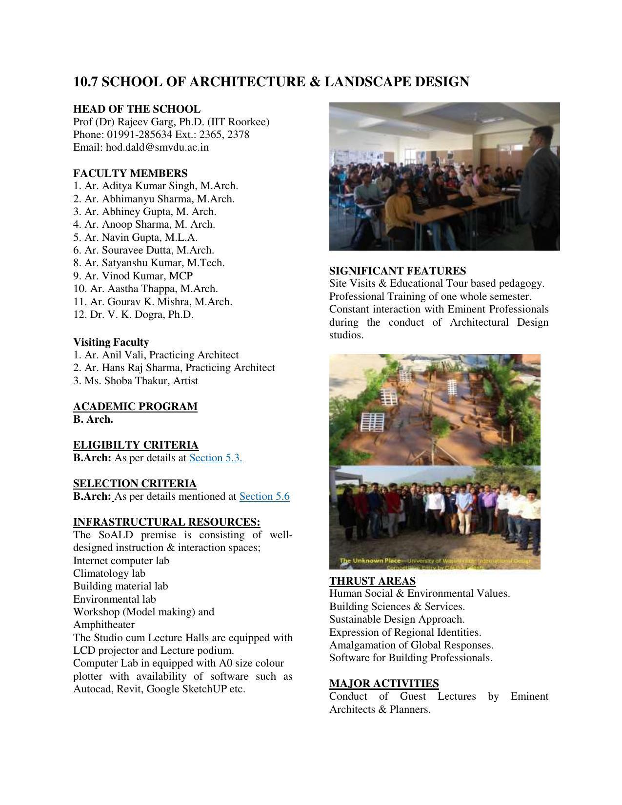 Shri Mata Vaishno Devi University (SMVDU), Katra 2020-21 (Prospectus) - Page 49