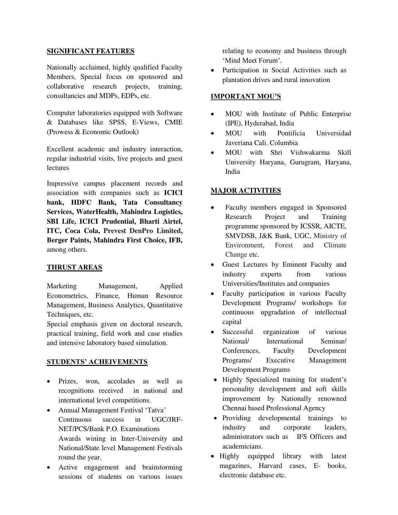 Shri Mata Vaishno Devi University (SMVDU), Katra 2020-21 (Prospectus) - Page 55