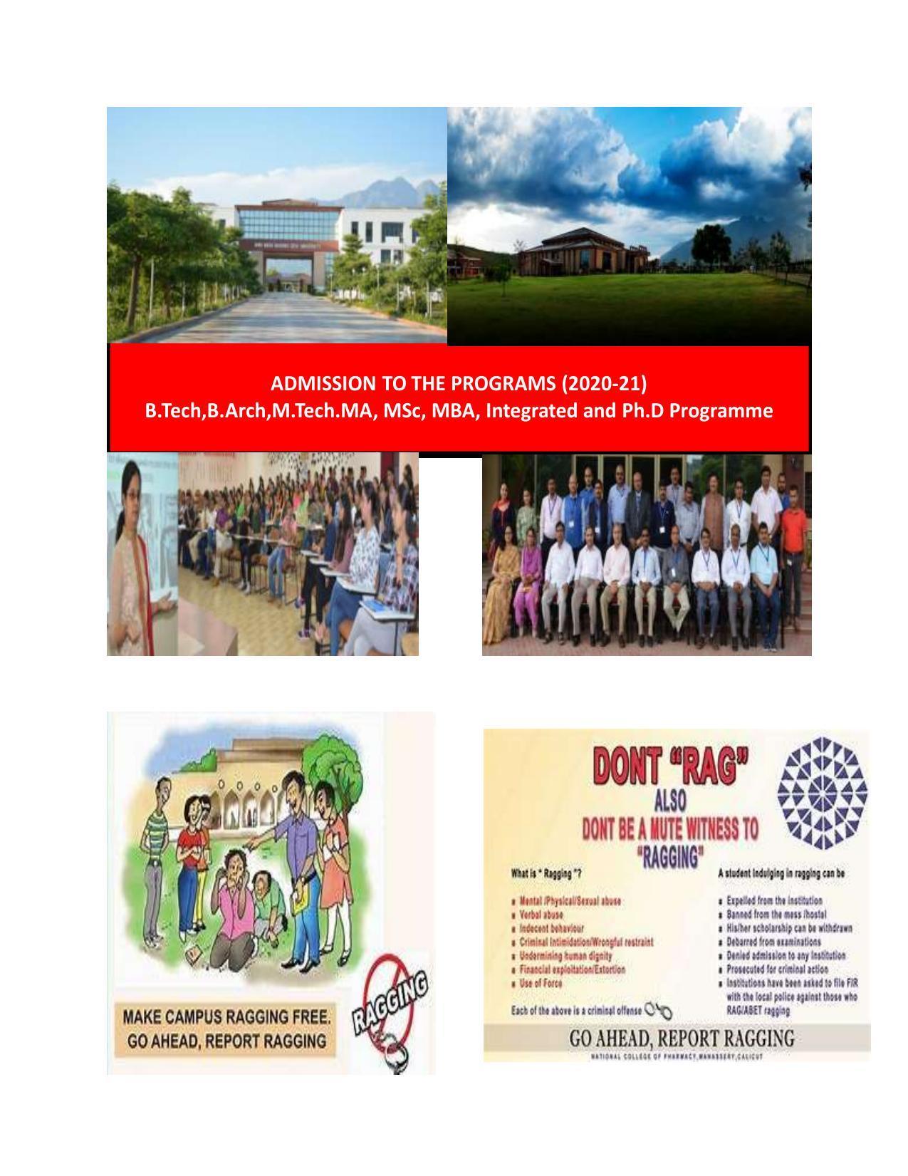 Shri Mata Vaishno Devi University (SMVDU), Katra 2020-21 (Prospectus) - Page 83