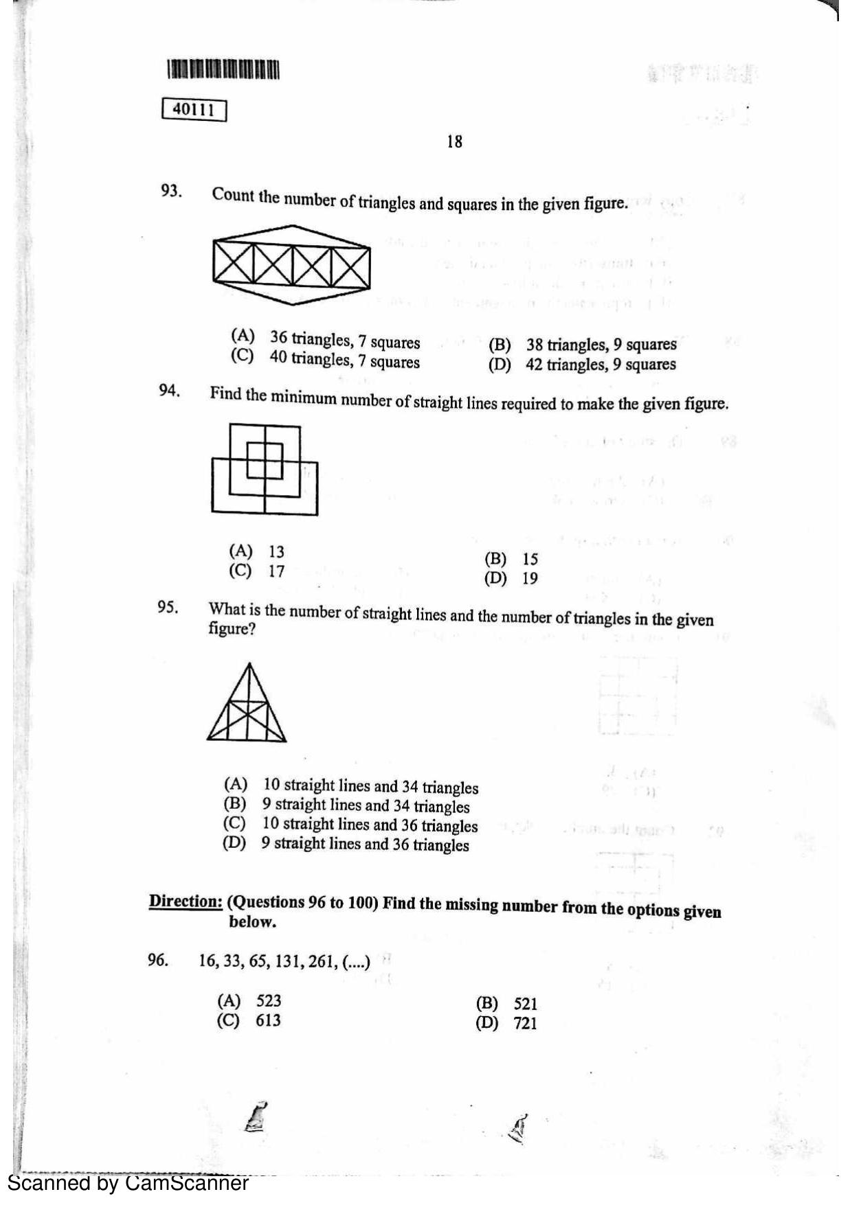 CUSAT CAT 2011 MBA Question Paper - Page 18