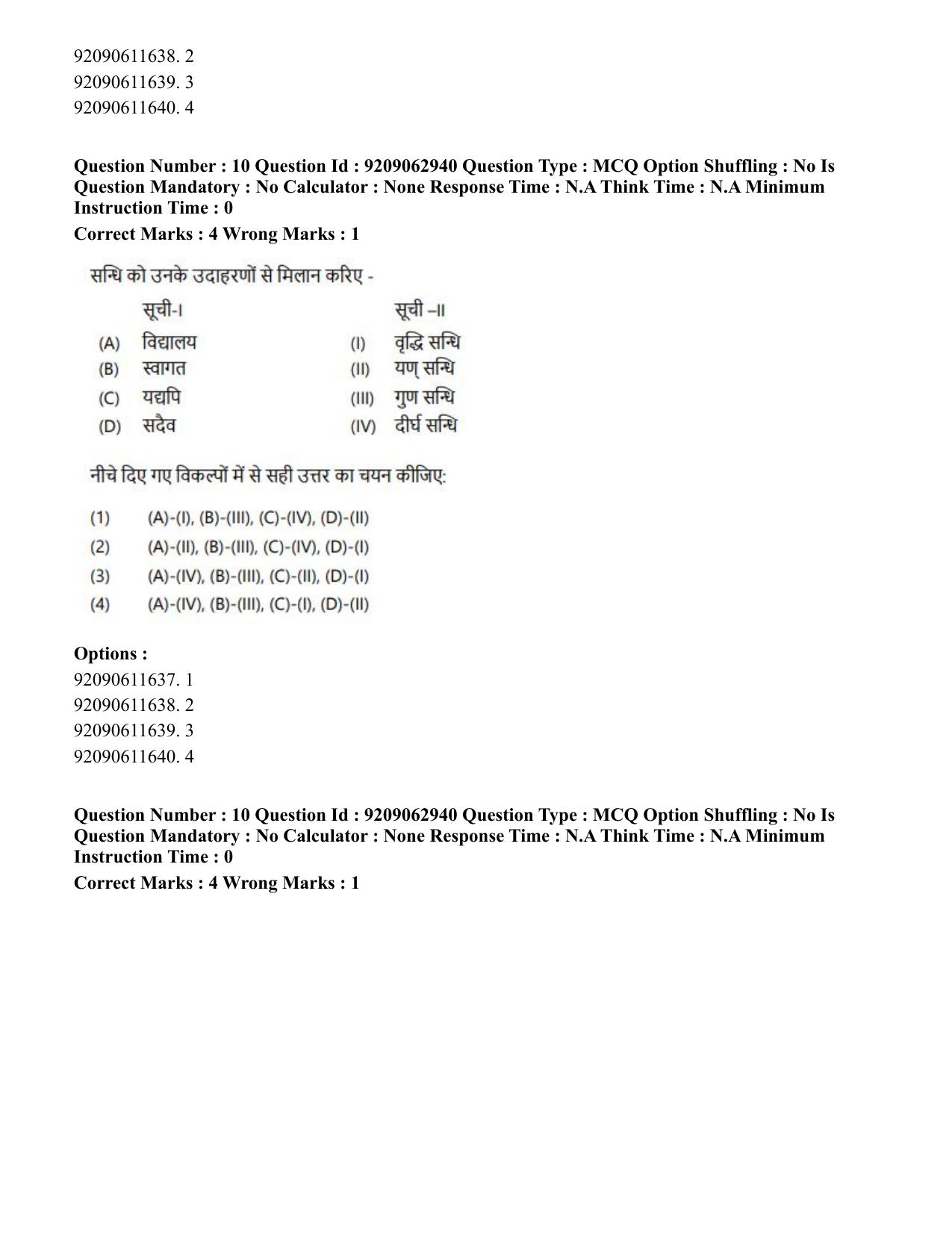 CUET PG 2023: ACQP07 – Dharmashastra (BHU) (Hindi)-Shift 3 (06-06-2023) Question Paper - Page 15