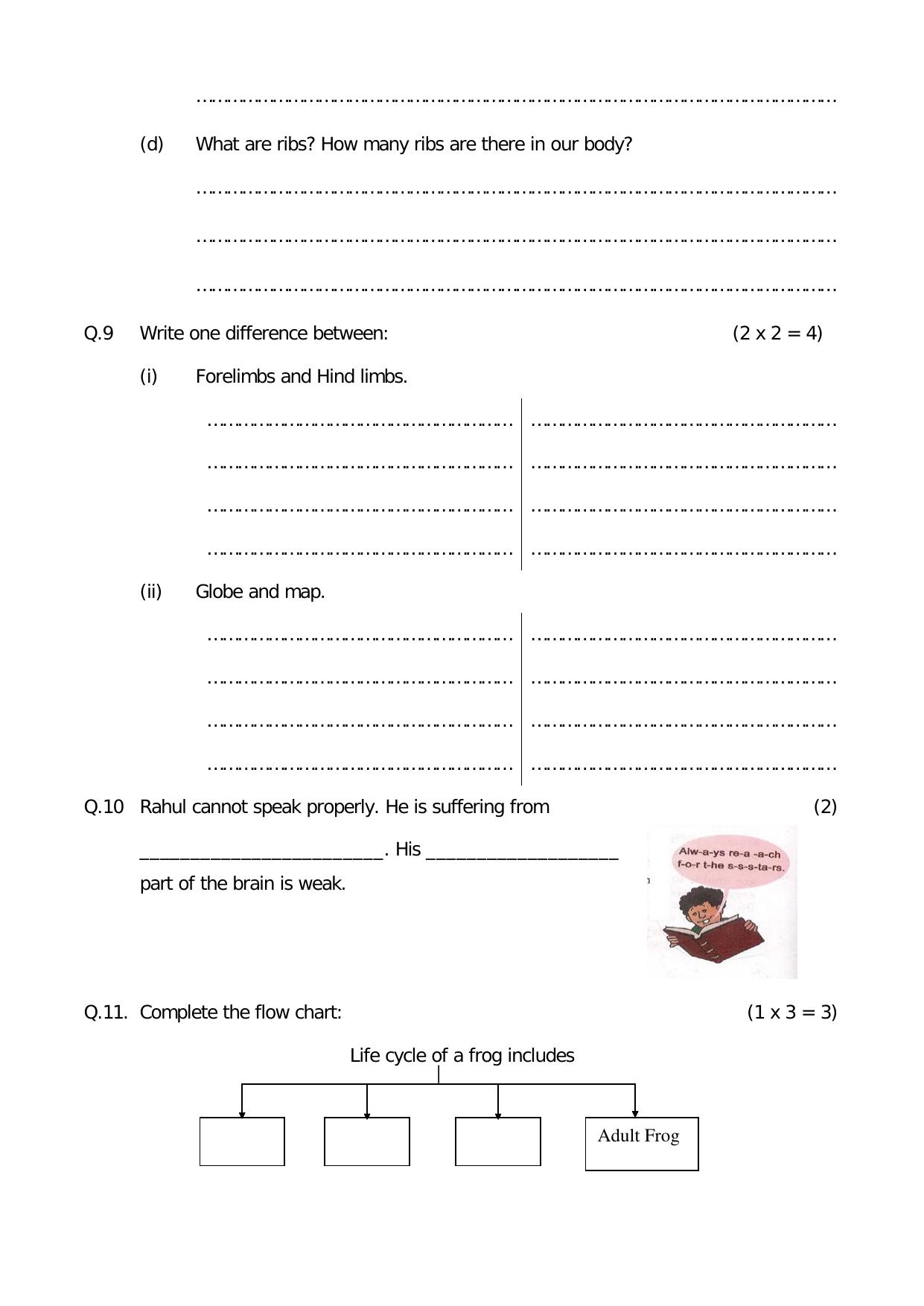 Worksheet for Class 5 Environmental Studies Assignment 2 - Page 5