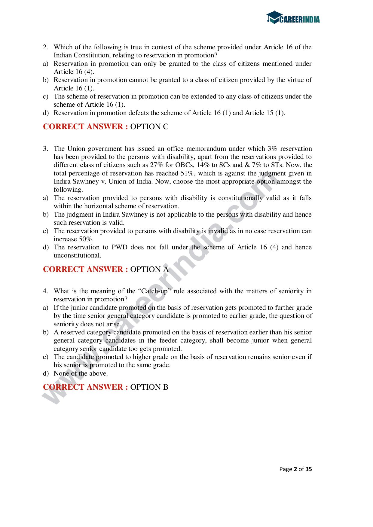 CLAT 2020 PG Question Paper - Page 2