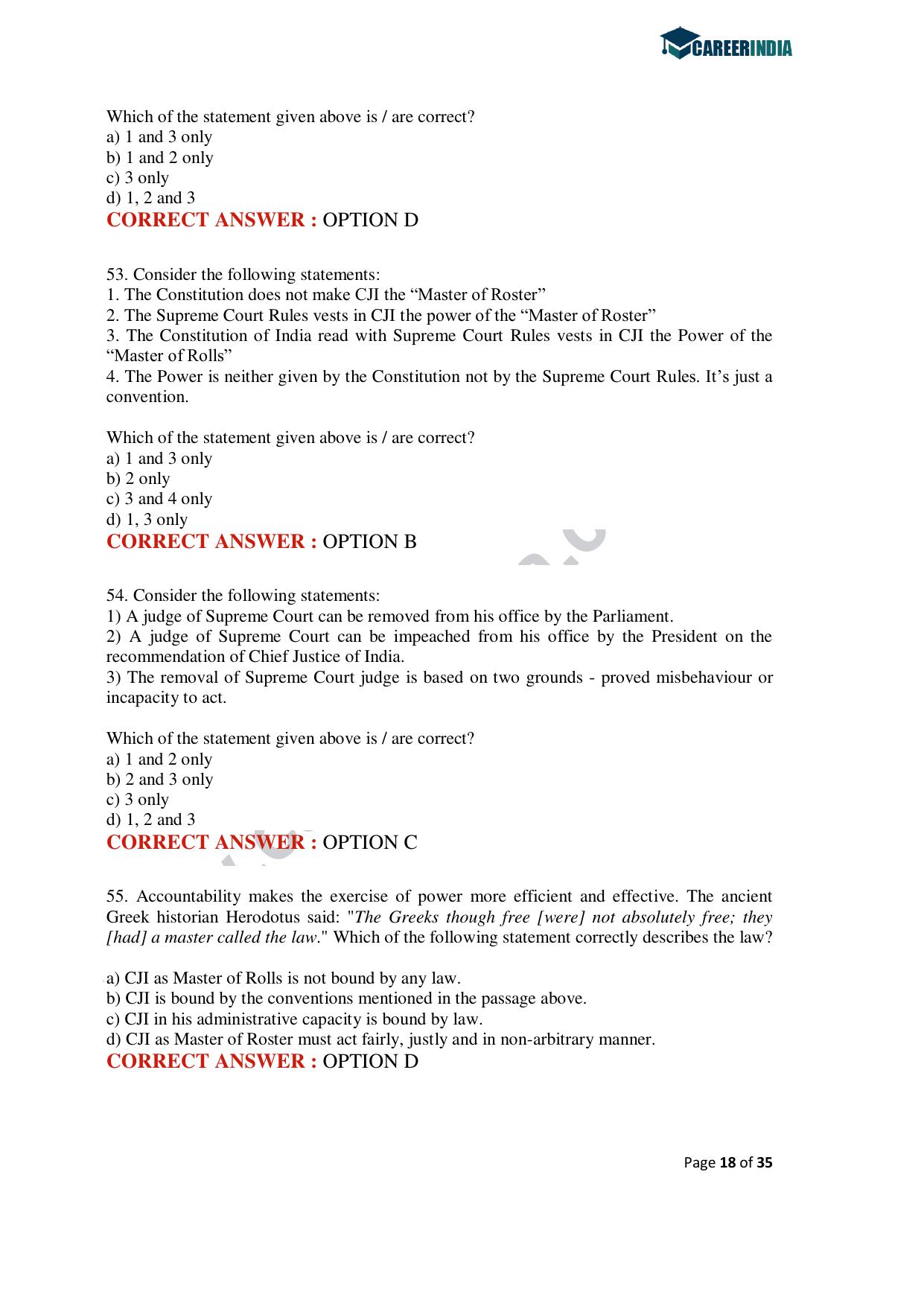CLAT 2020 PG Question Paper - Page 18