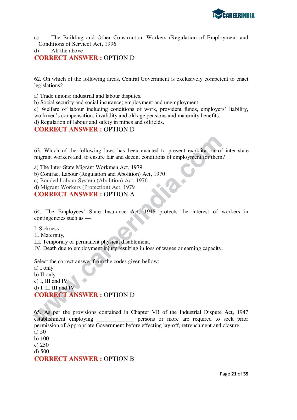 CLAT 2020 PG Question Paper - Page 21