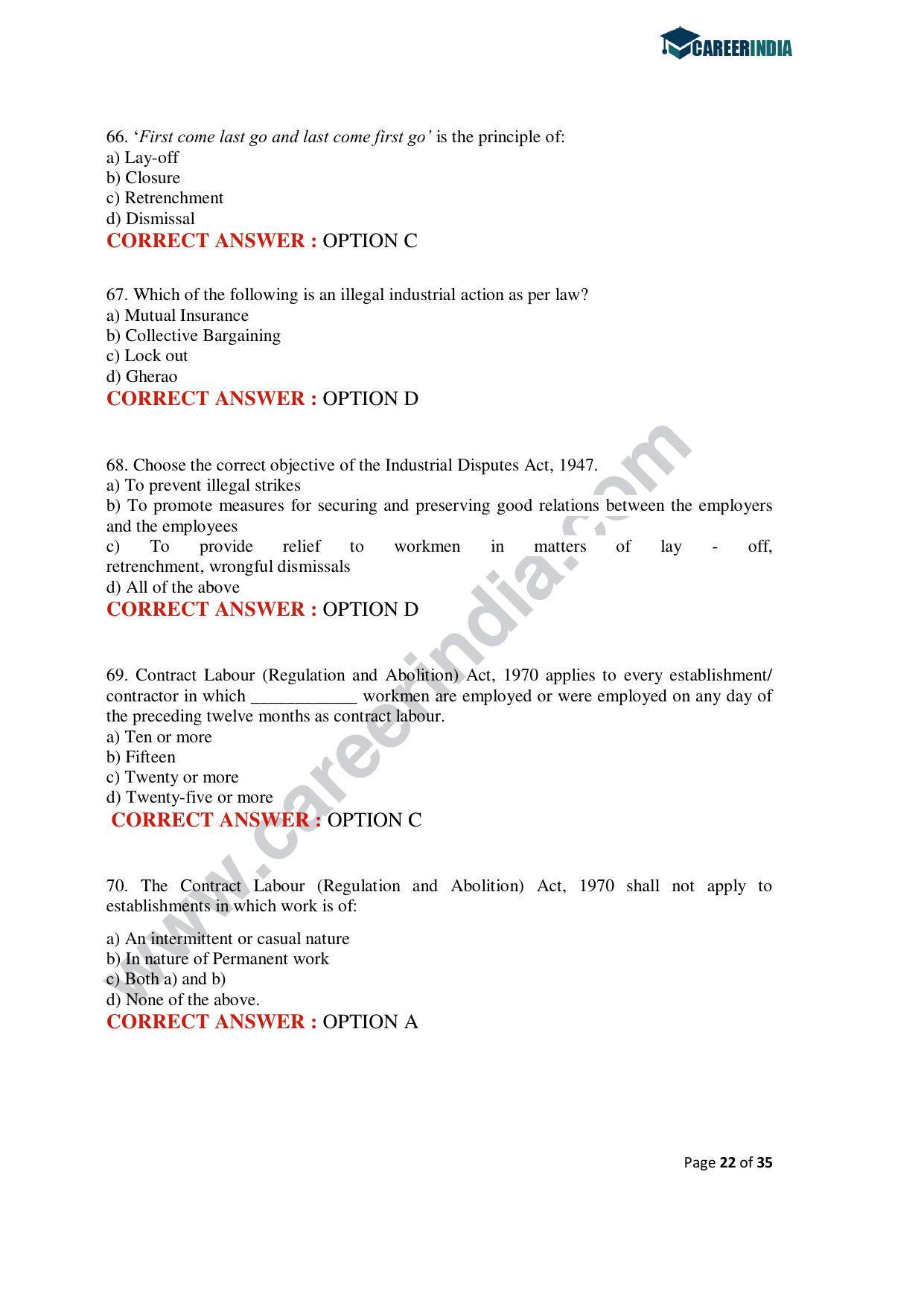 CLAT 2020 PG Question Paper - Page 22