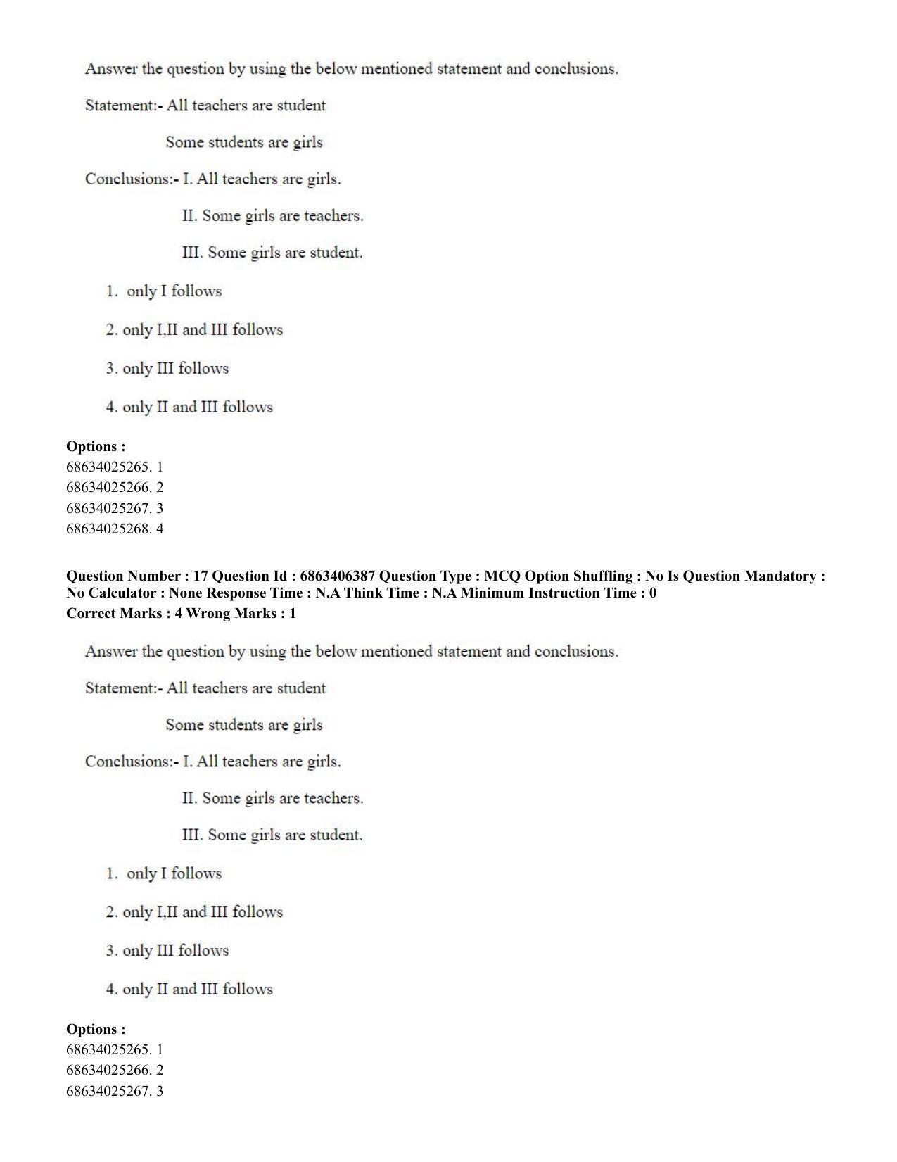 CUET PG 2023: SCQP28 – Zoology (Eng.) - Shift 3 (05-06-2023) Question Paper - Page 18