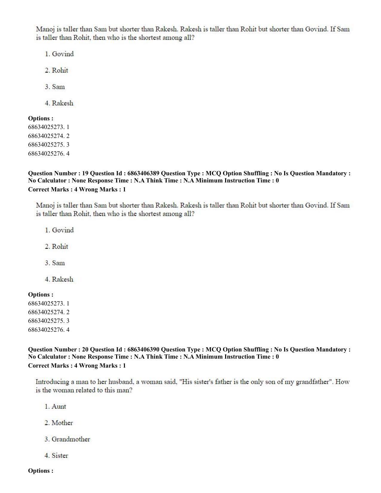 CUET PG 2023: SCQP28 – Zoology (Eng.) - Shift 3 (05-06-2023) Question Paper - Page 20