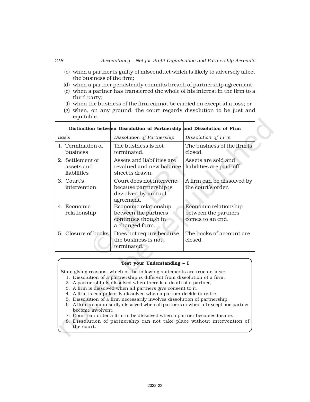 NCERT Book for Class 12 Accountancy Part I Chapter 5 Dissolution of Partnership Firm - Page 3