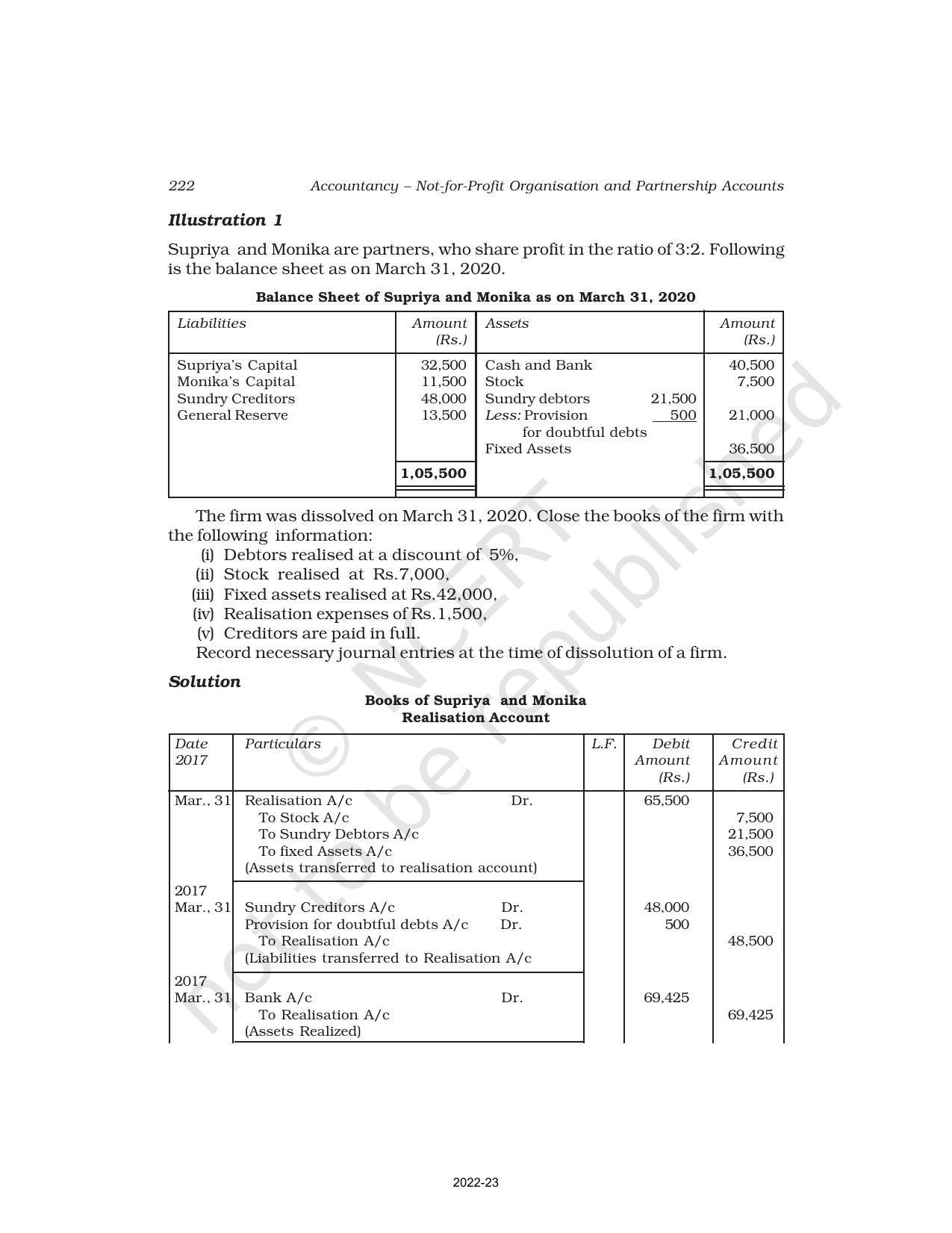 NCERT Book for Class 12 Accountancy Part I Chapter 5 Dissolution of Partnership Firm - Page 7