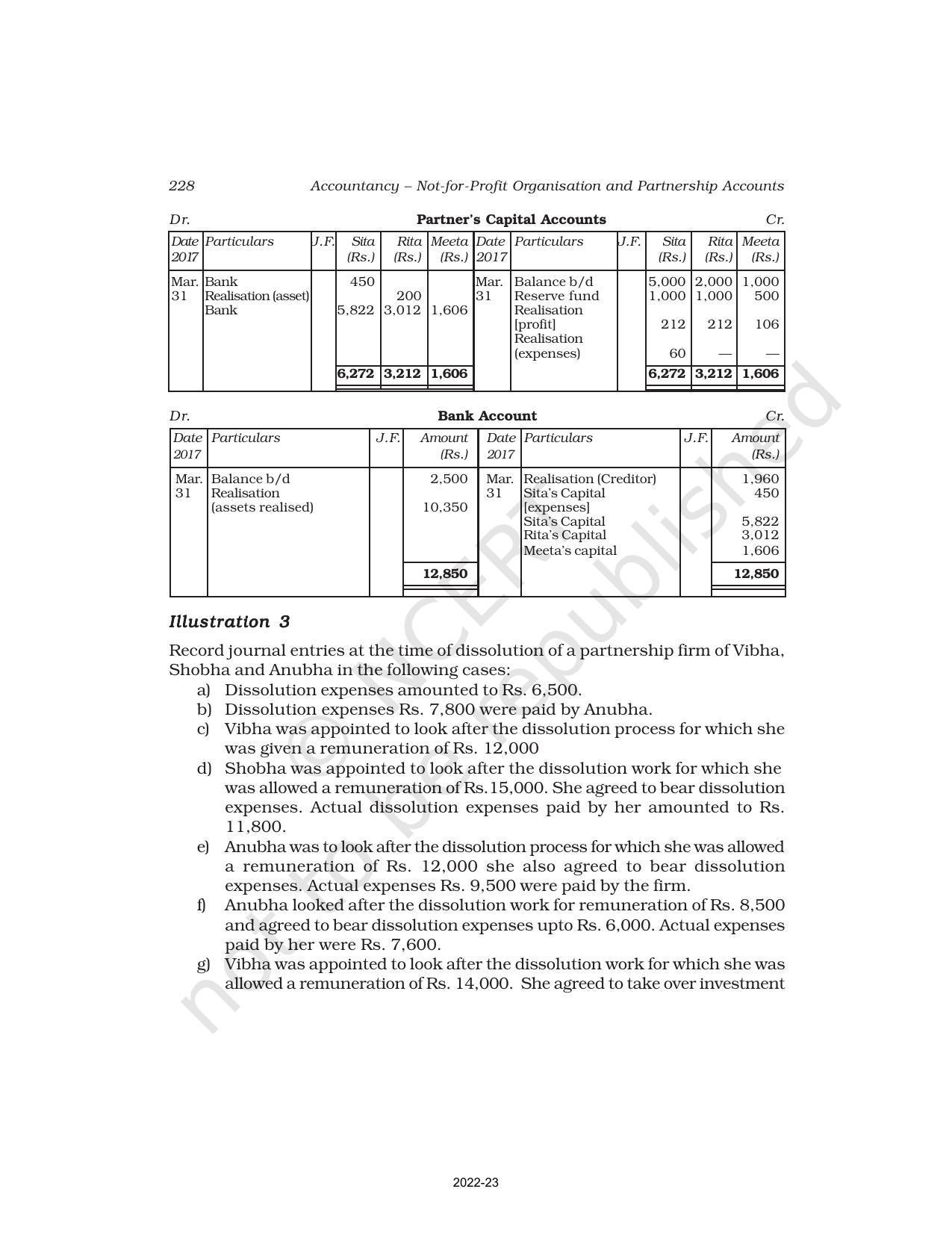 NCERT Book for Class 12 Accountancy Part I Chapter 5 Dissolution of Partnership Firm - Page 13