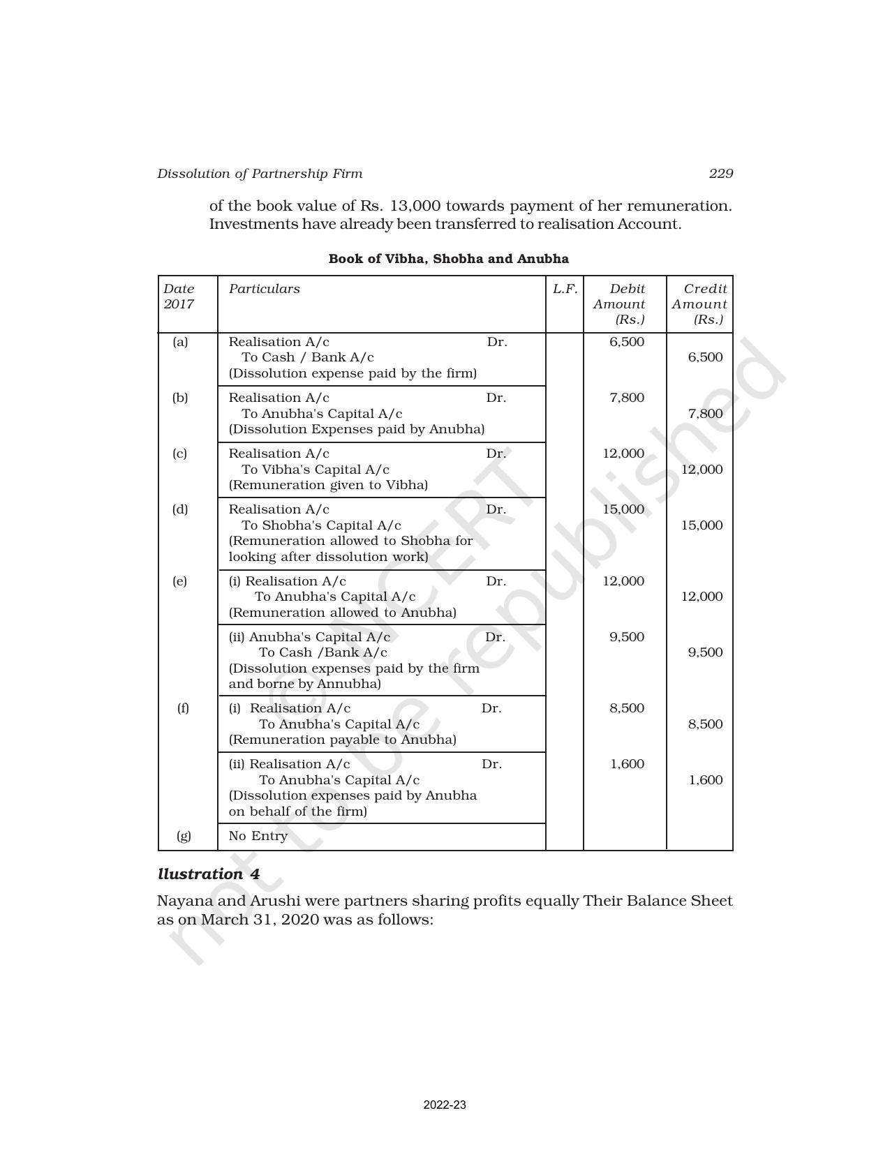 NCERT Book for Class 12 Accountancy Part I Chapter 5 Dissolution of Partnership Firm - Page 14