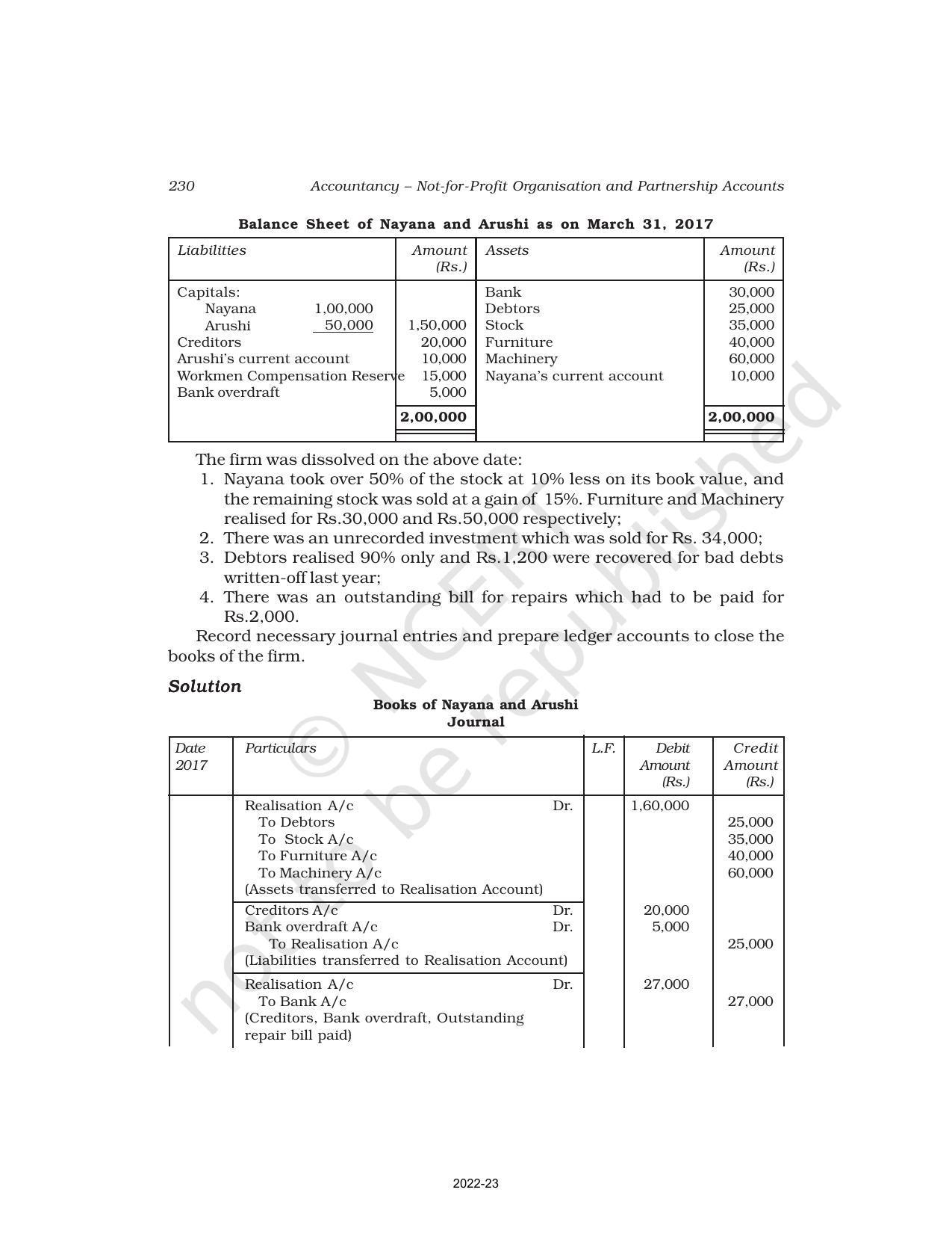 NCERT Book for Class 12 Accountancy Part I Chapter 5 Dissolution of Partnership Firm - Page 15