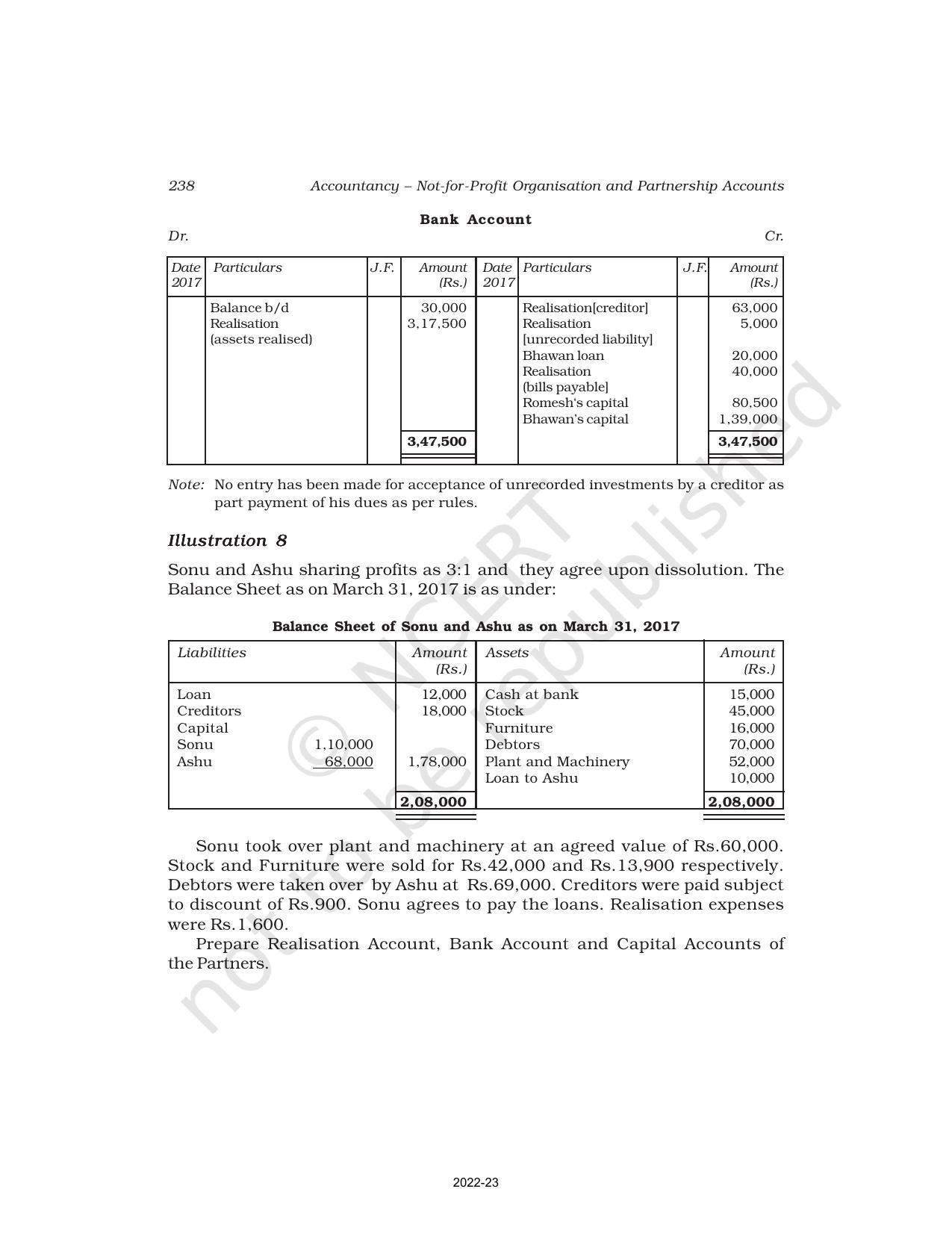 NCERT Book for Class 12 Accountancy Part I Chapter 5 Dissolution of Partnership Firm - Page 23