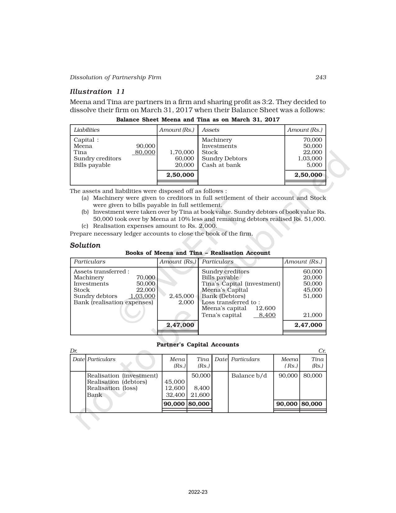 NCERT Book for Class 12 Accountancy Part I Chapter 5 Dissolution of Partnership Firm - Page 28
