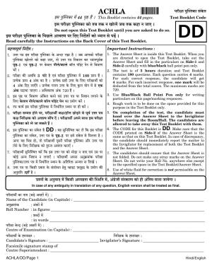 NEET Hindi DD 2018 Question Paper