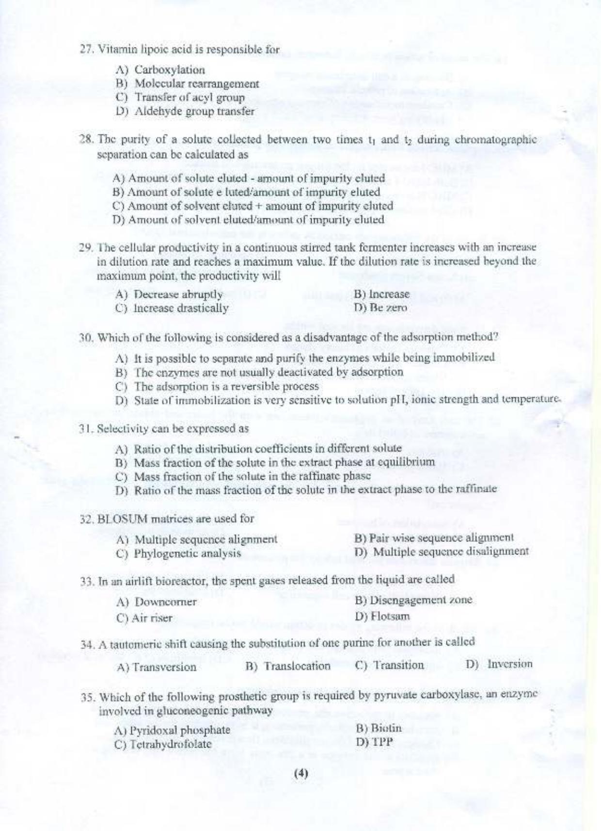 PU MPET Microbial Biotechnology 2015 Question Paper - Page 5