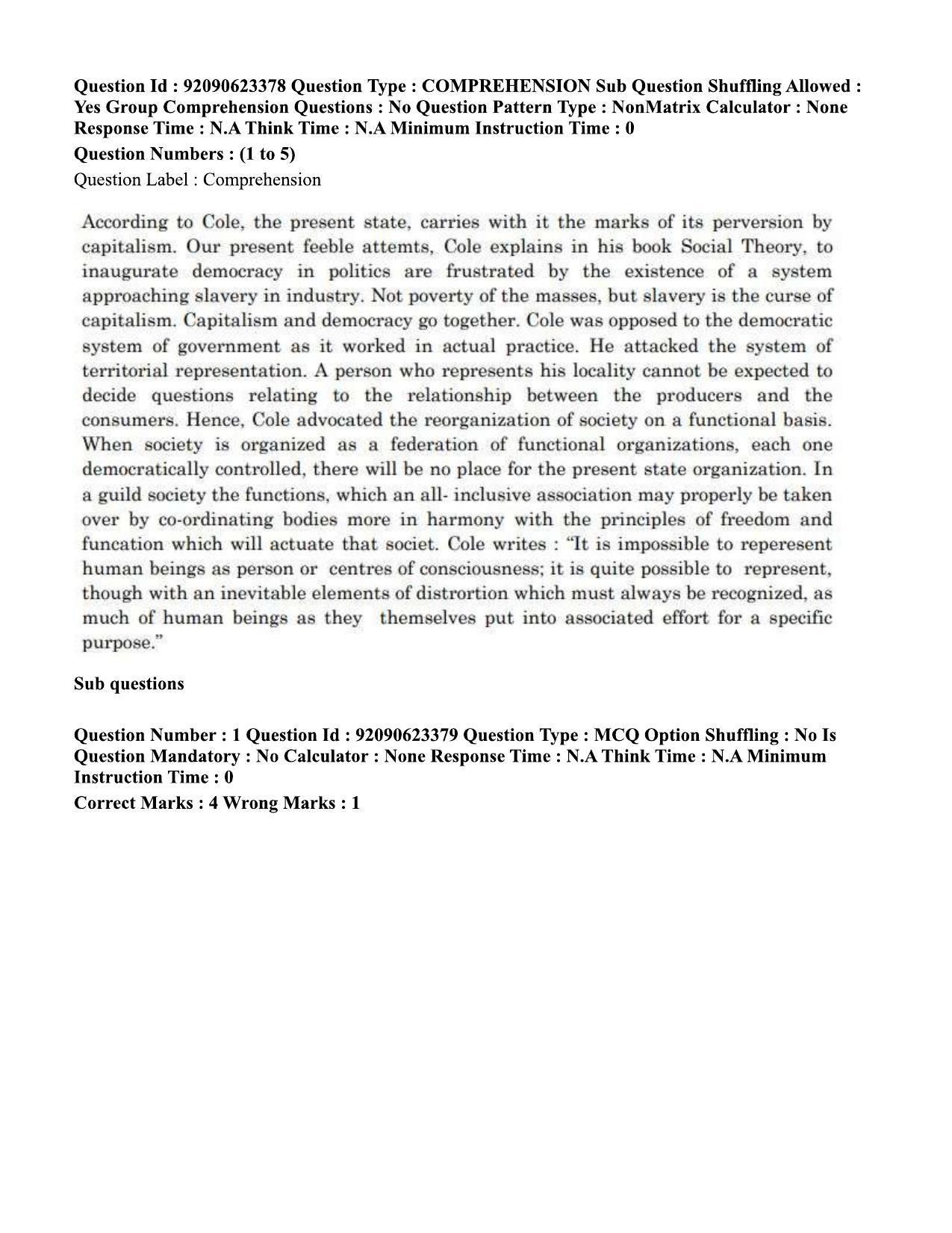 CUET PG 2023: HUQP23 – Textile Design Eng - Shift 2 (24-06-2023) Question Paper - Page 5