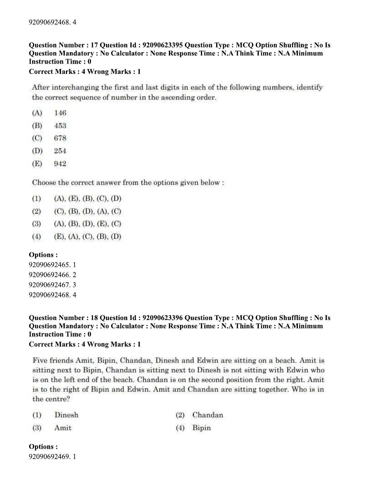 CUET PG 2023: HUQP23 – Textile Design Eng - Shift 2 (24-06-2023) Question Paper - Page 18
