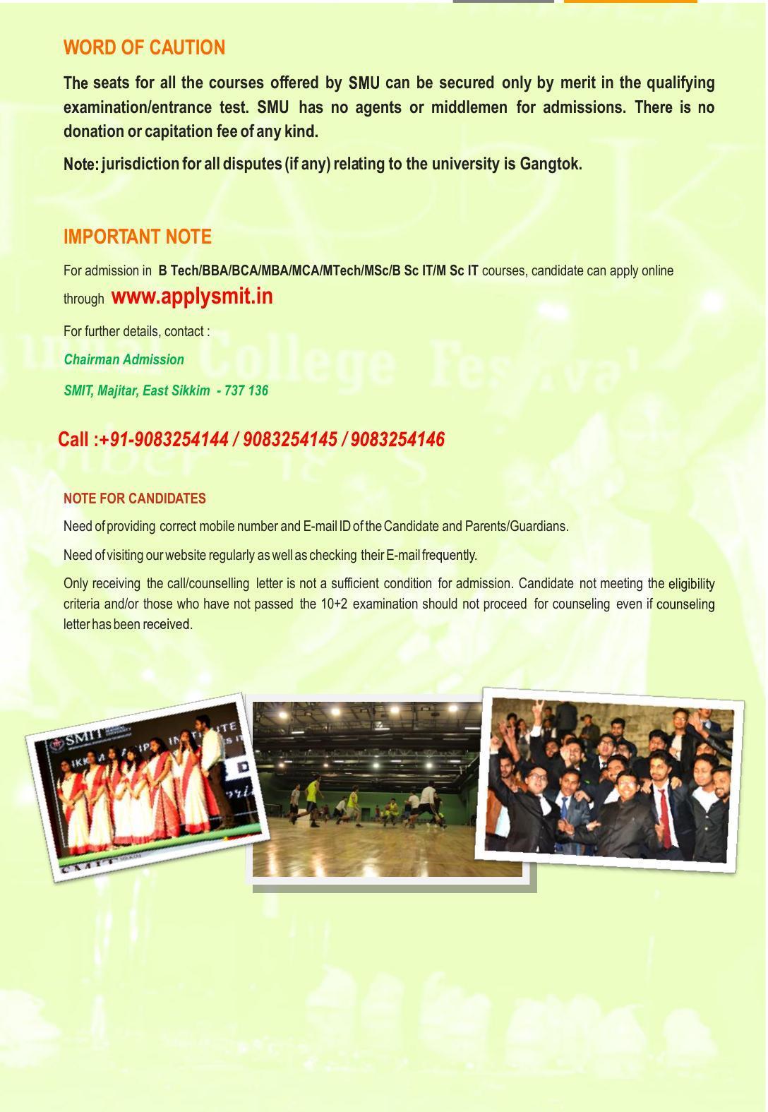 Sikkim Manipal University (SMU), Gangtok Prospectus 2022 - Page 105